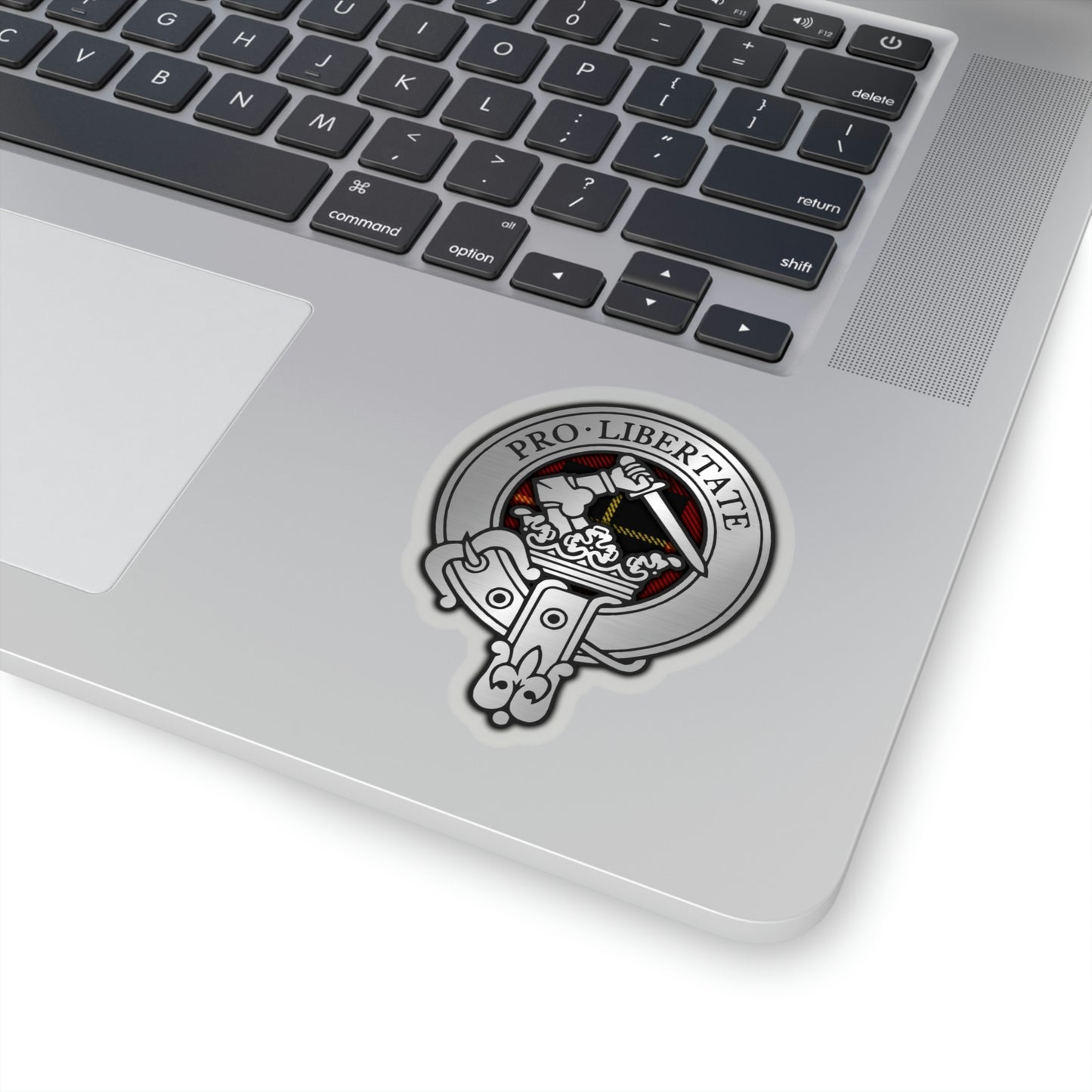 Clan Wallace Crest & Tartan Kiss-Cut Stickers