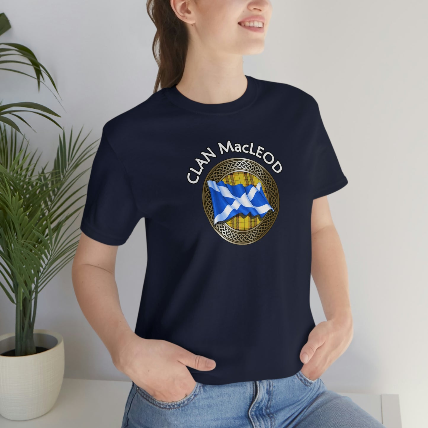 Clan MacLeod Tartan Knot & Flag T-Shirt