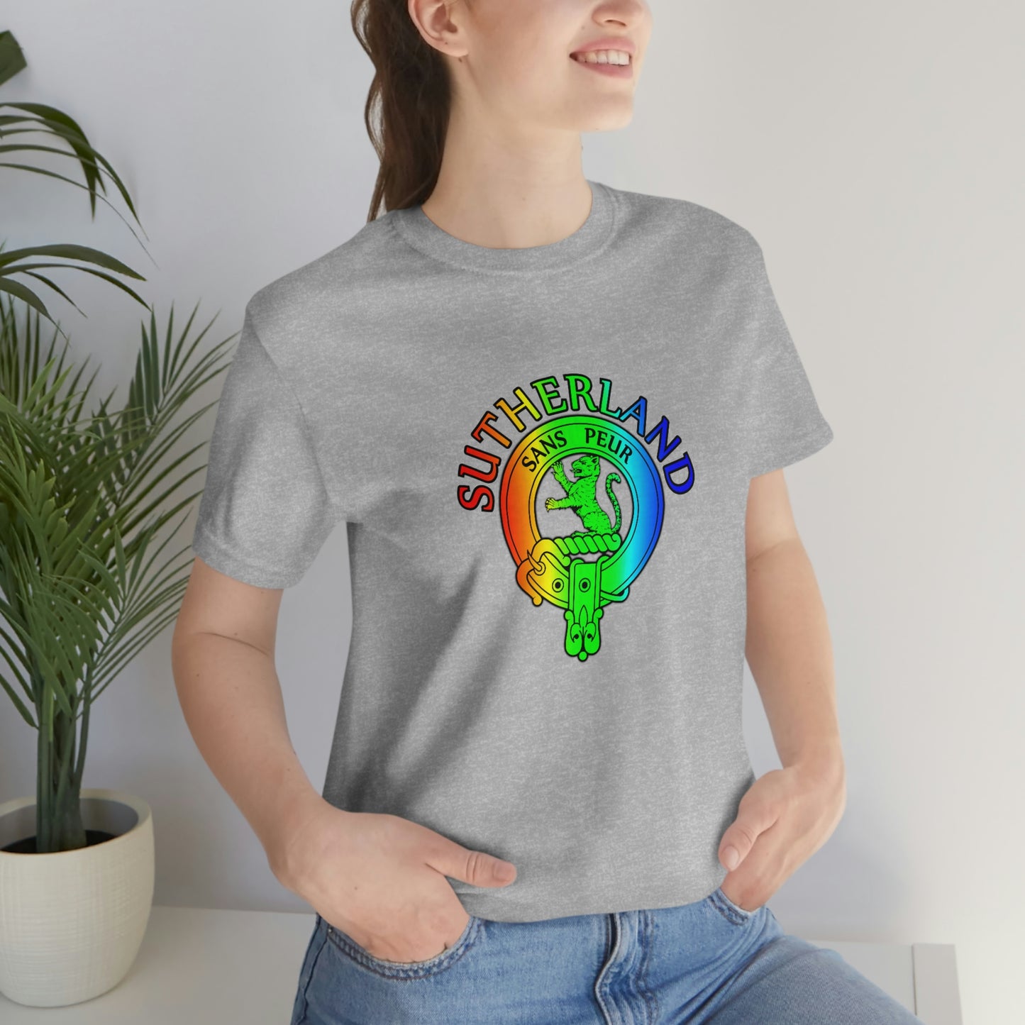 Clan Sutherland Rainbow Crest T-Shirt