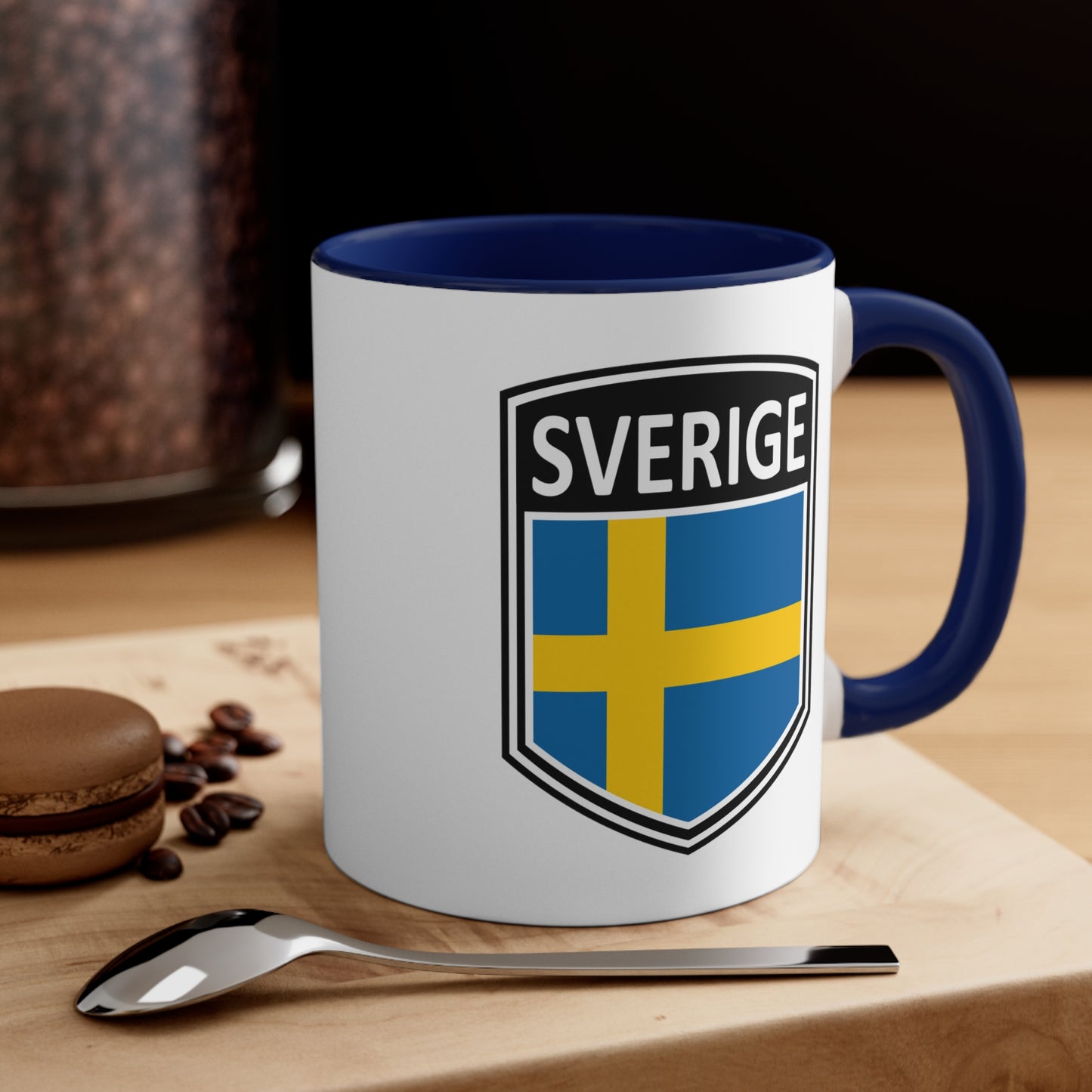 Scandi Nations - Sverige | Accent Coffee Mug, 11oz