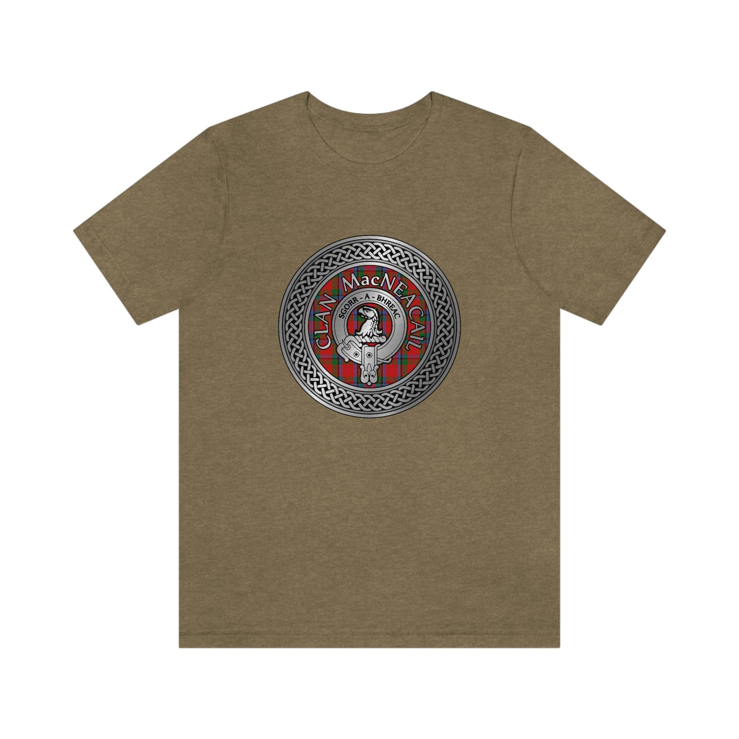 Clan MacNicol Crest & Tartan Knot T-Shirt