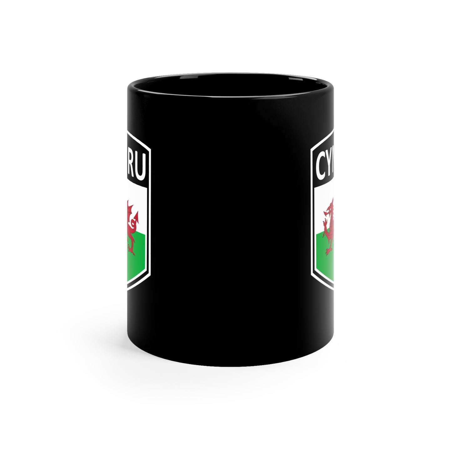 Celtic Nations - Cymru 11oz Black Mug