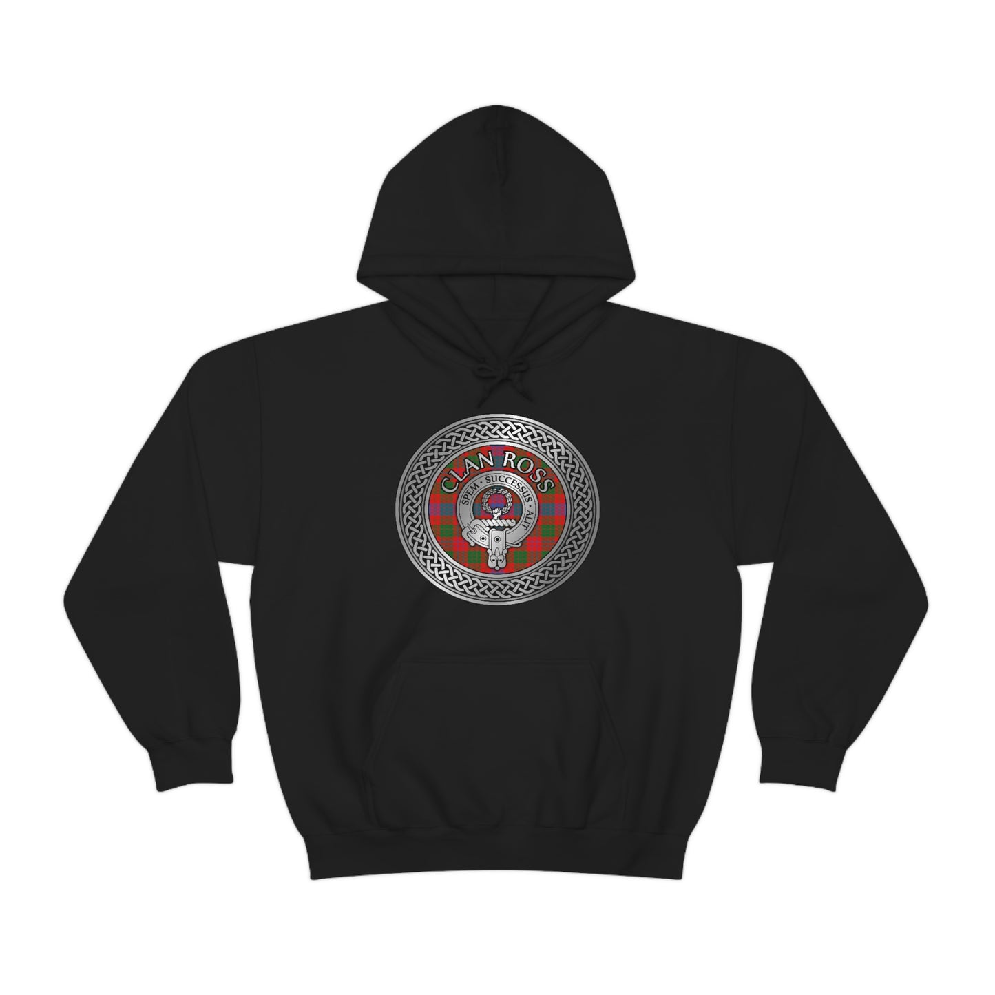 Clan Ross Crest & Tartan Unisex Heavy Blend™ Hooded Sweatshirt