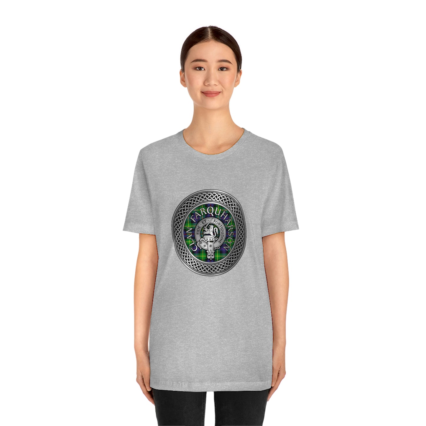 Clan Farquharson Crest & Tartan Knot T-Shirt