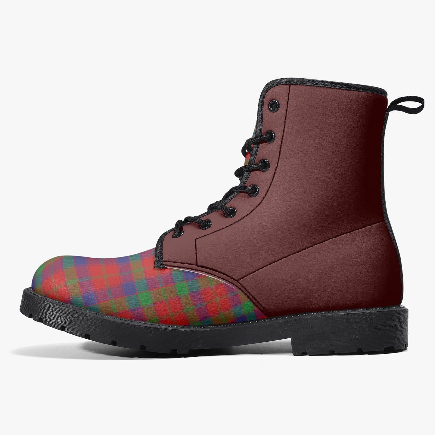 Clan Donnachaidh (Robertson) Crest & Tartan Leather Boots