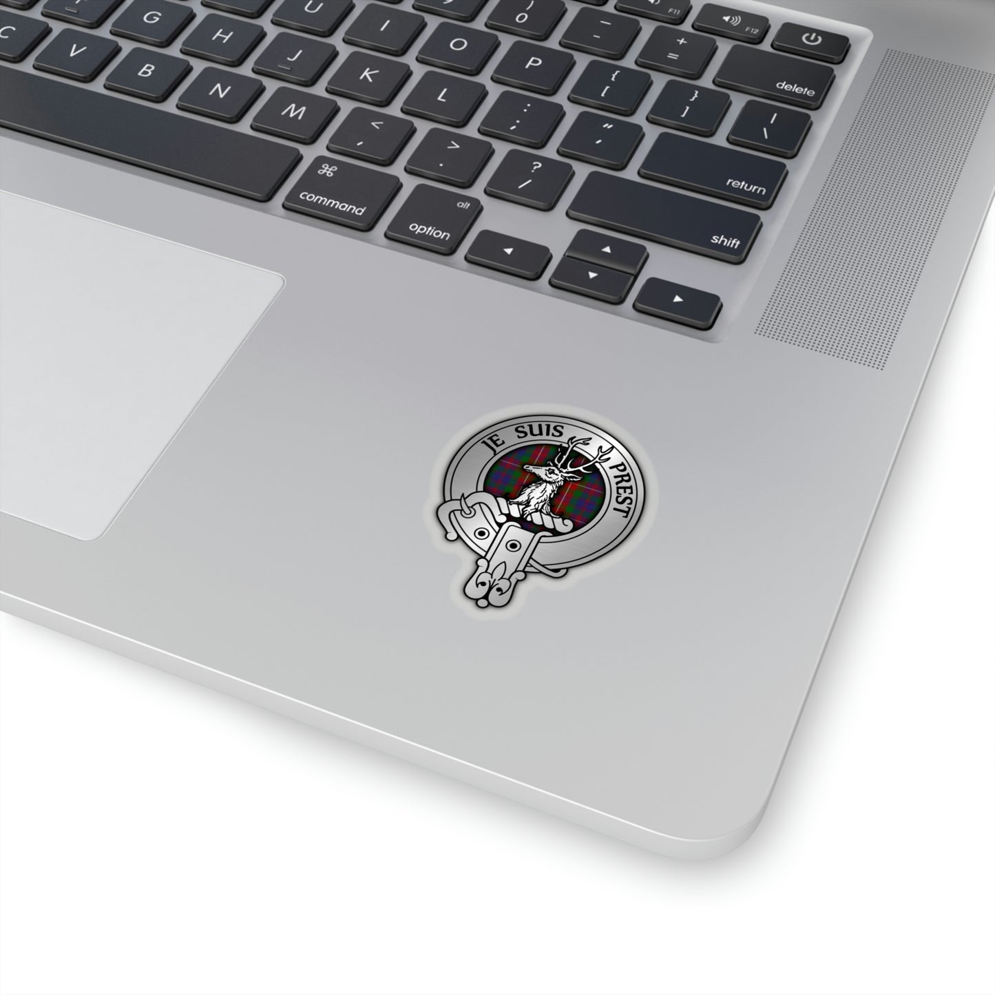 Clan Fraser Crest & Tartan Kiss-Cut Stickers