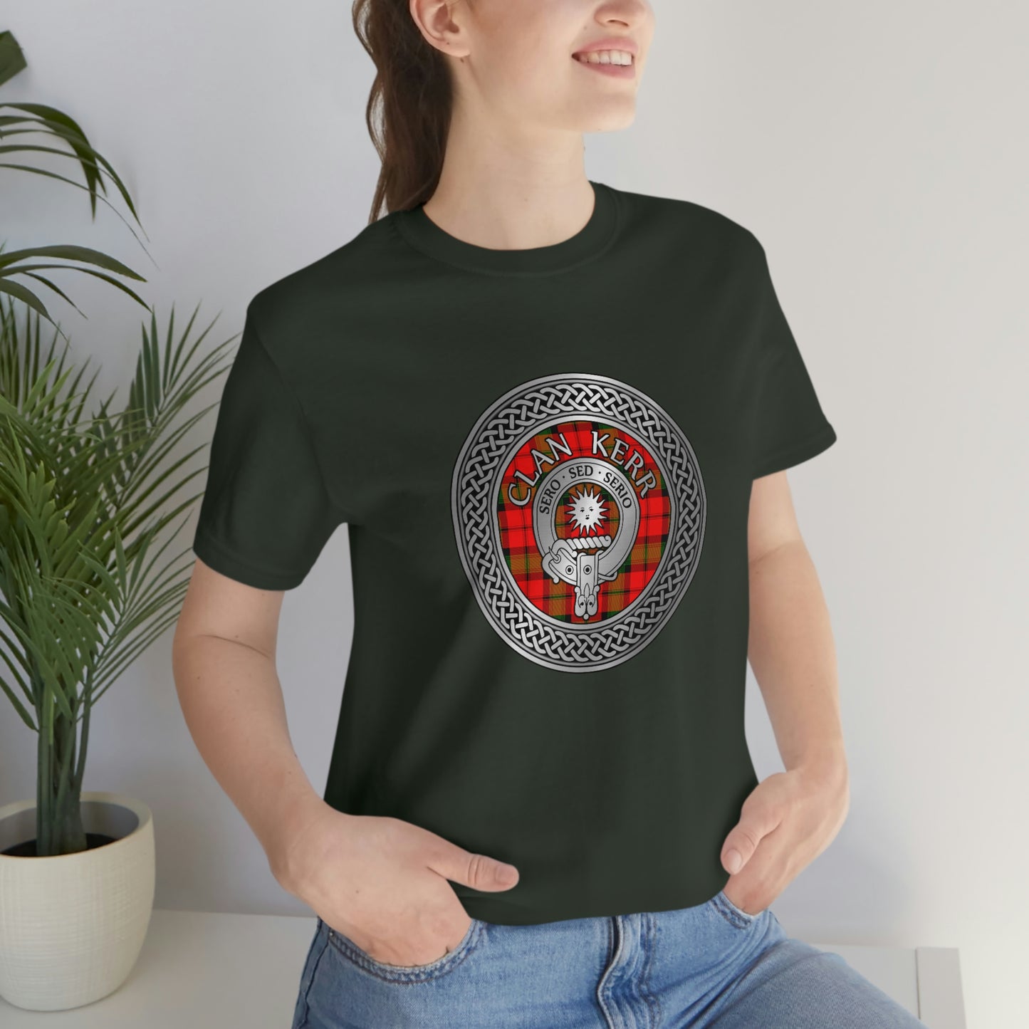 Clan Kerr Crest & Tartan Knot T-Shirt