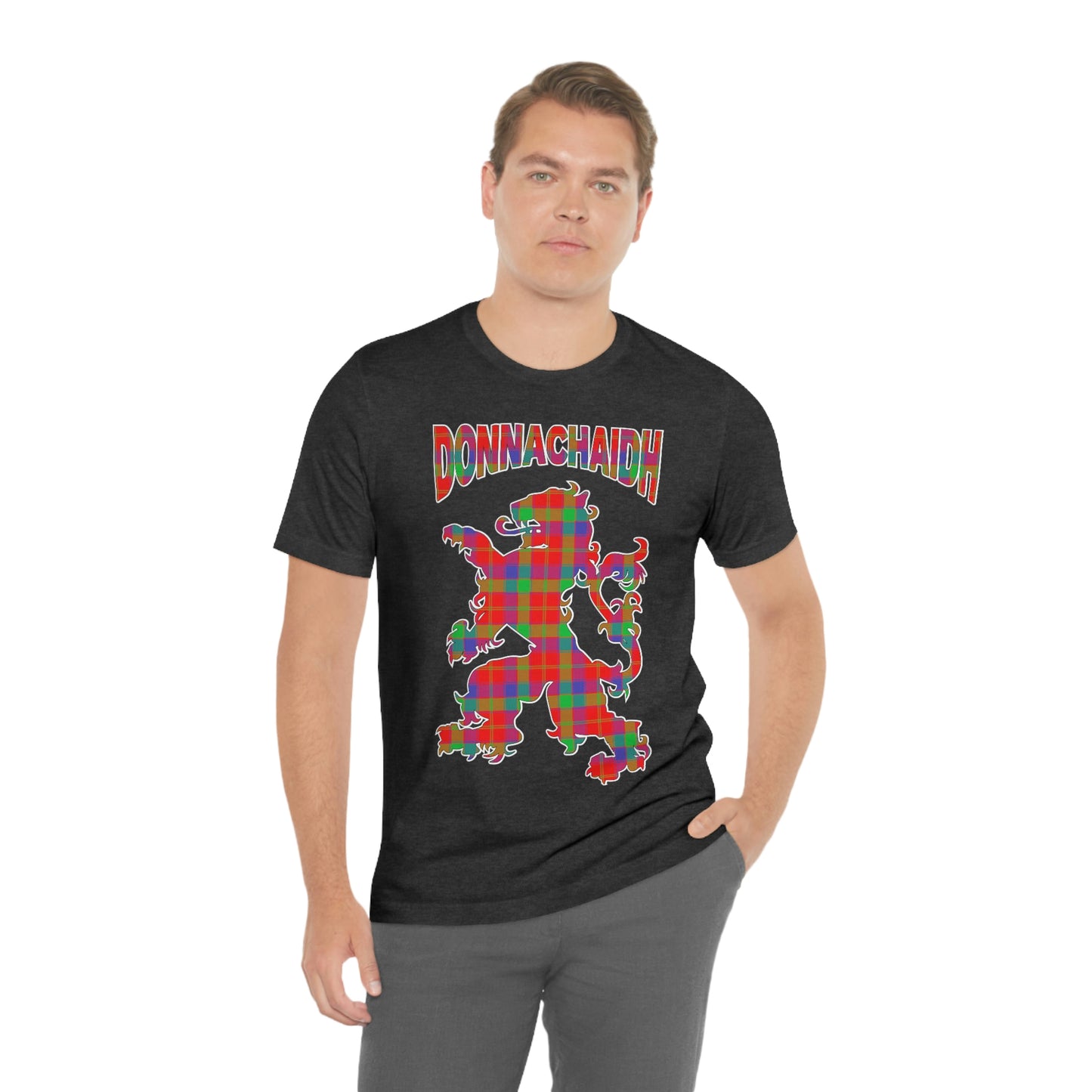 Clan Donnachaidh (Robertson) Tartan Lion Short Sleeve Tee