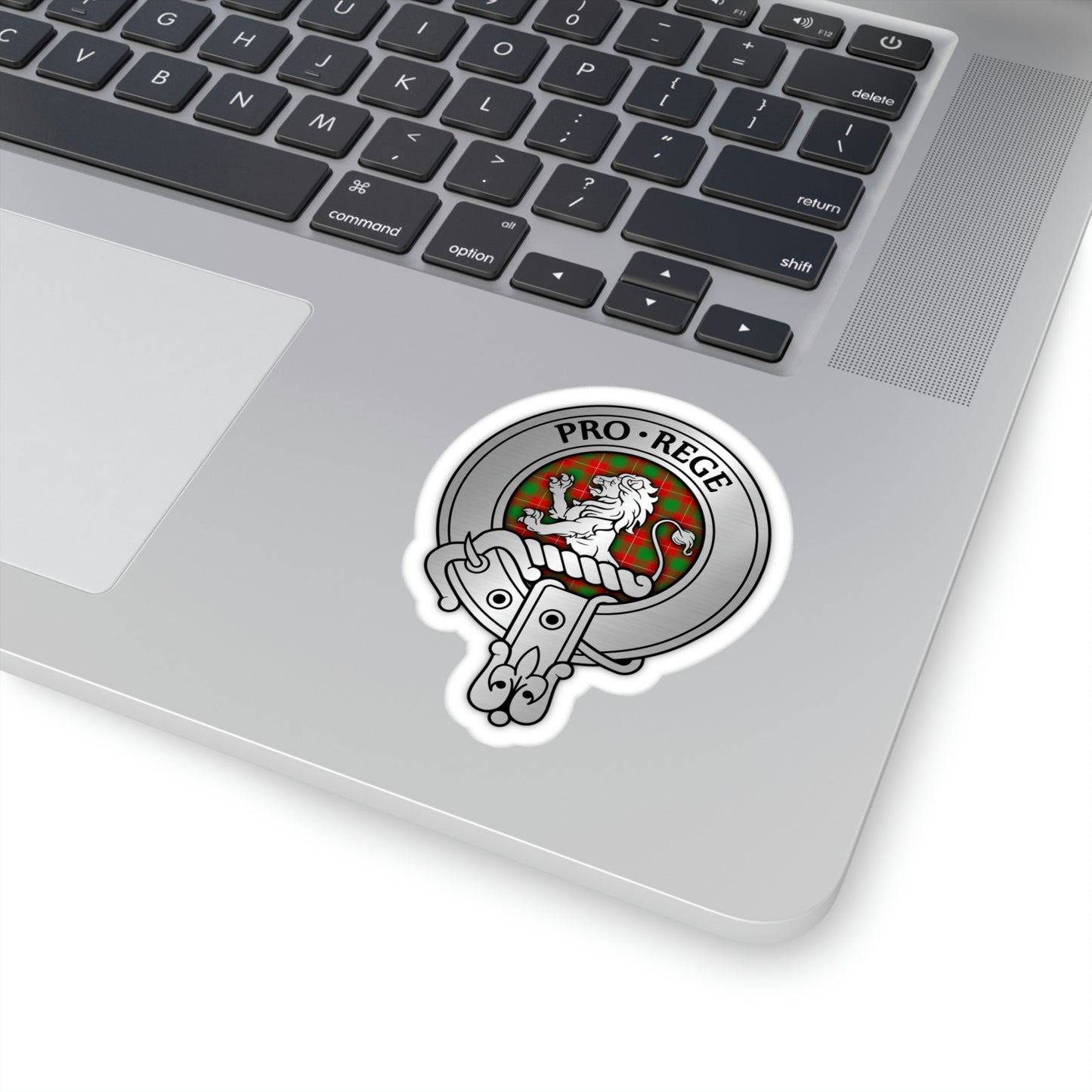 Clan MacFie Crest & Tartan Kiss-Cut Stickers