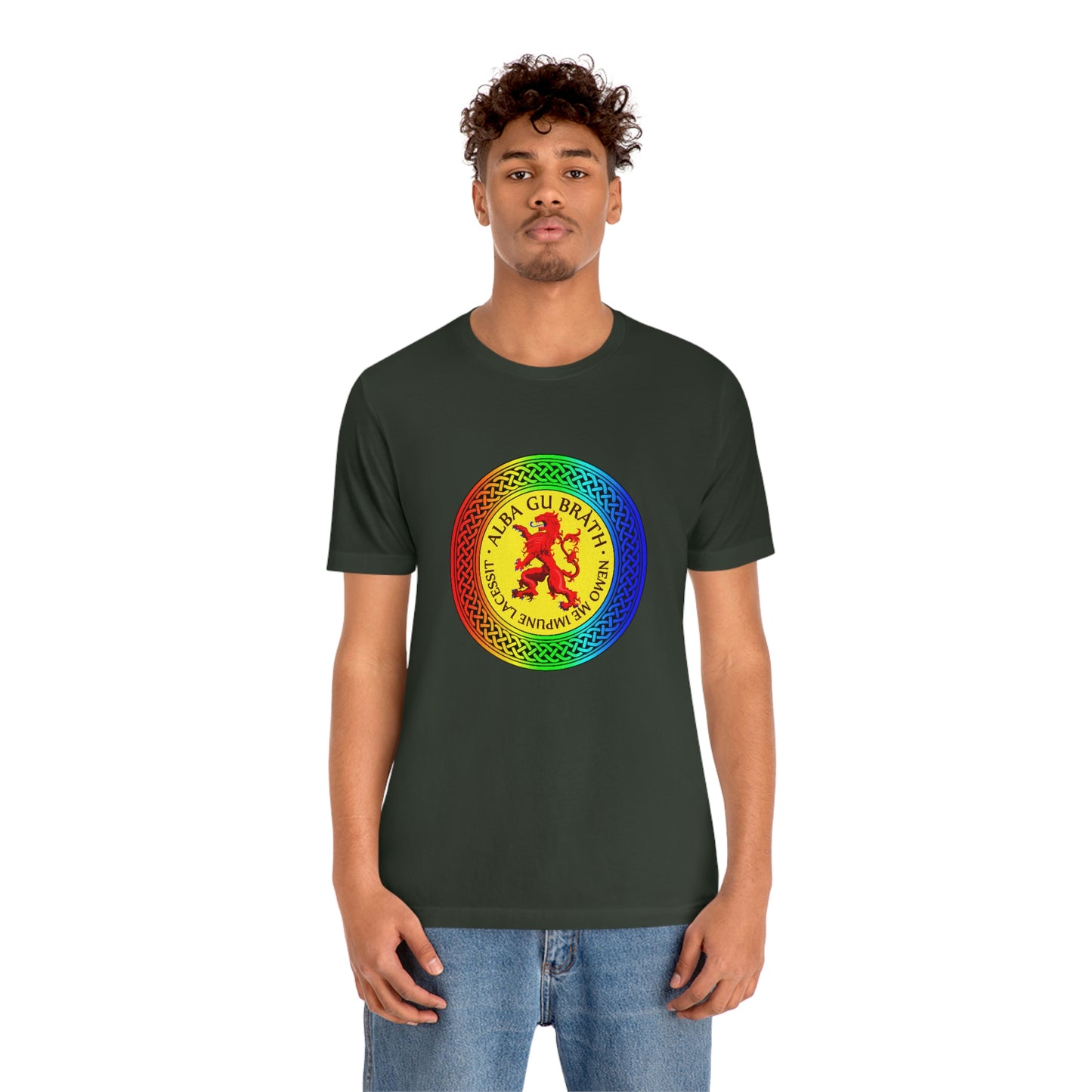 Alba Gu Brath Lion Rampant Rainbow Knot T-Shirt