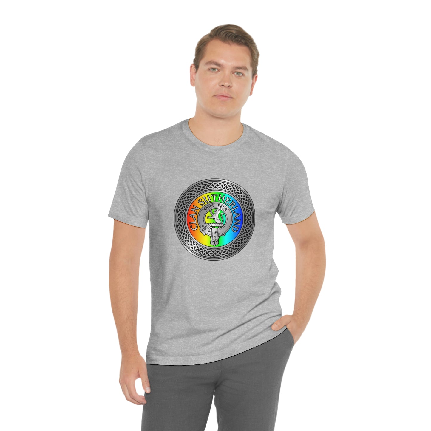 Clan Sutherland Crest & Rainbow Knot T-Shirt