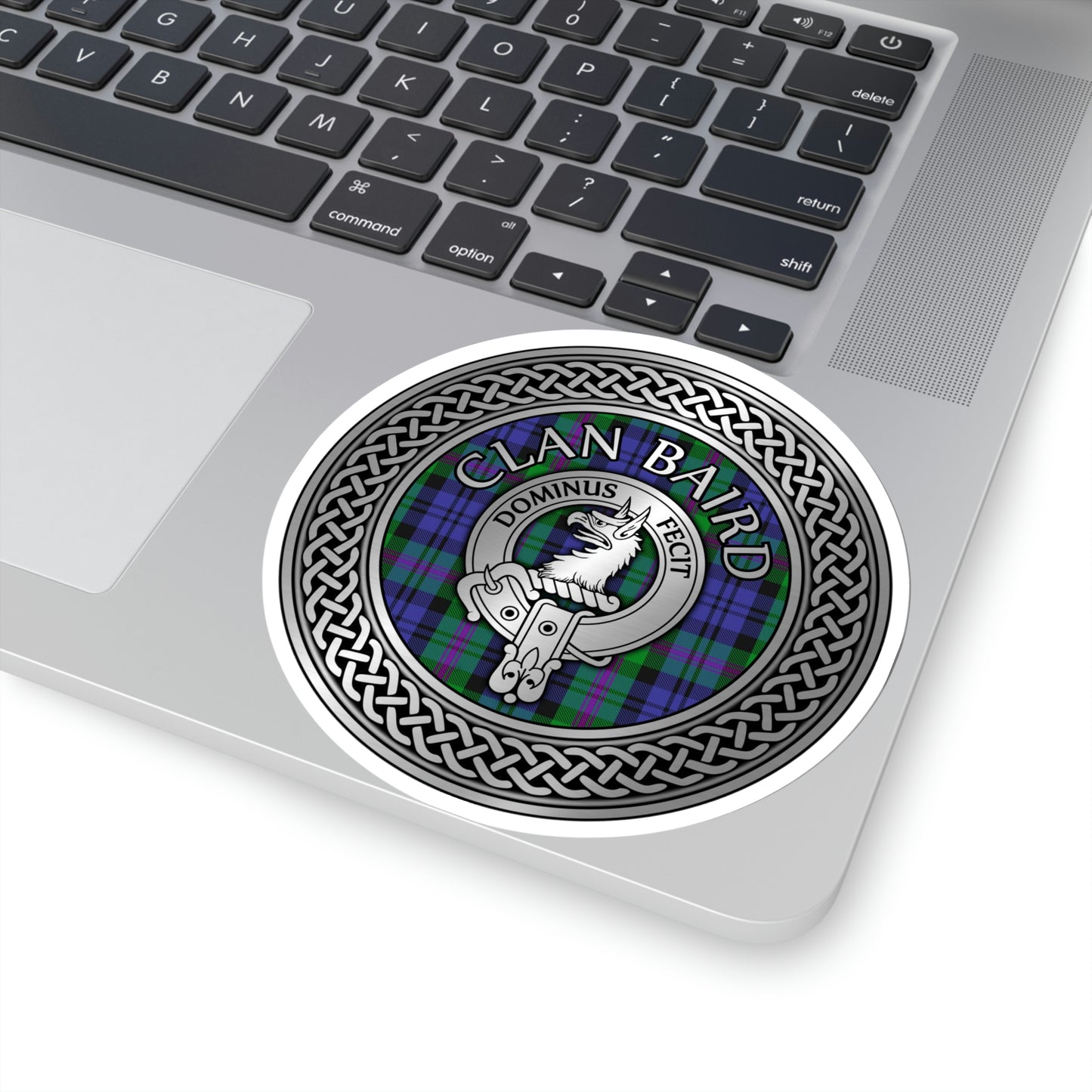 Clan Baird Crest & Tartan Kiss-Cut Stickers