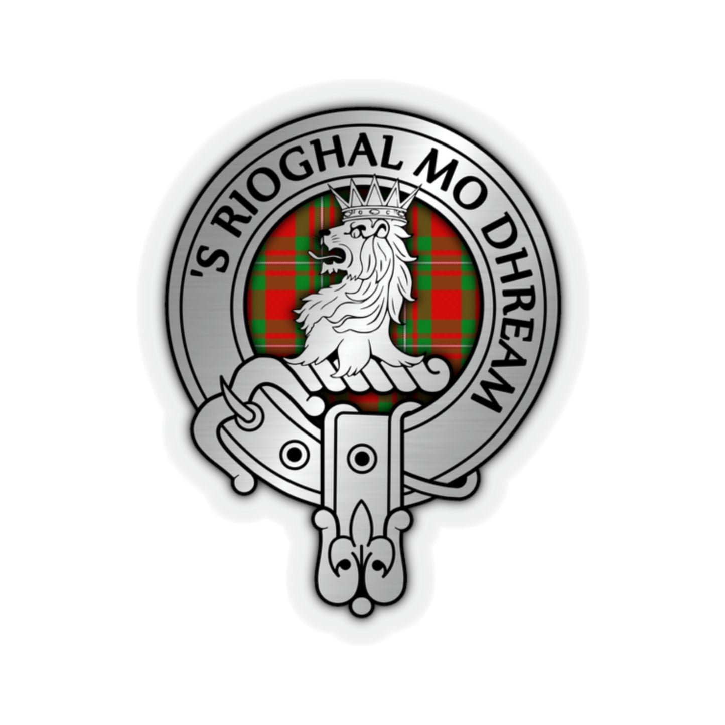 Clan Macgregor Crest & Tartan Kiss-Cut Stickers