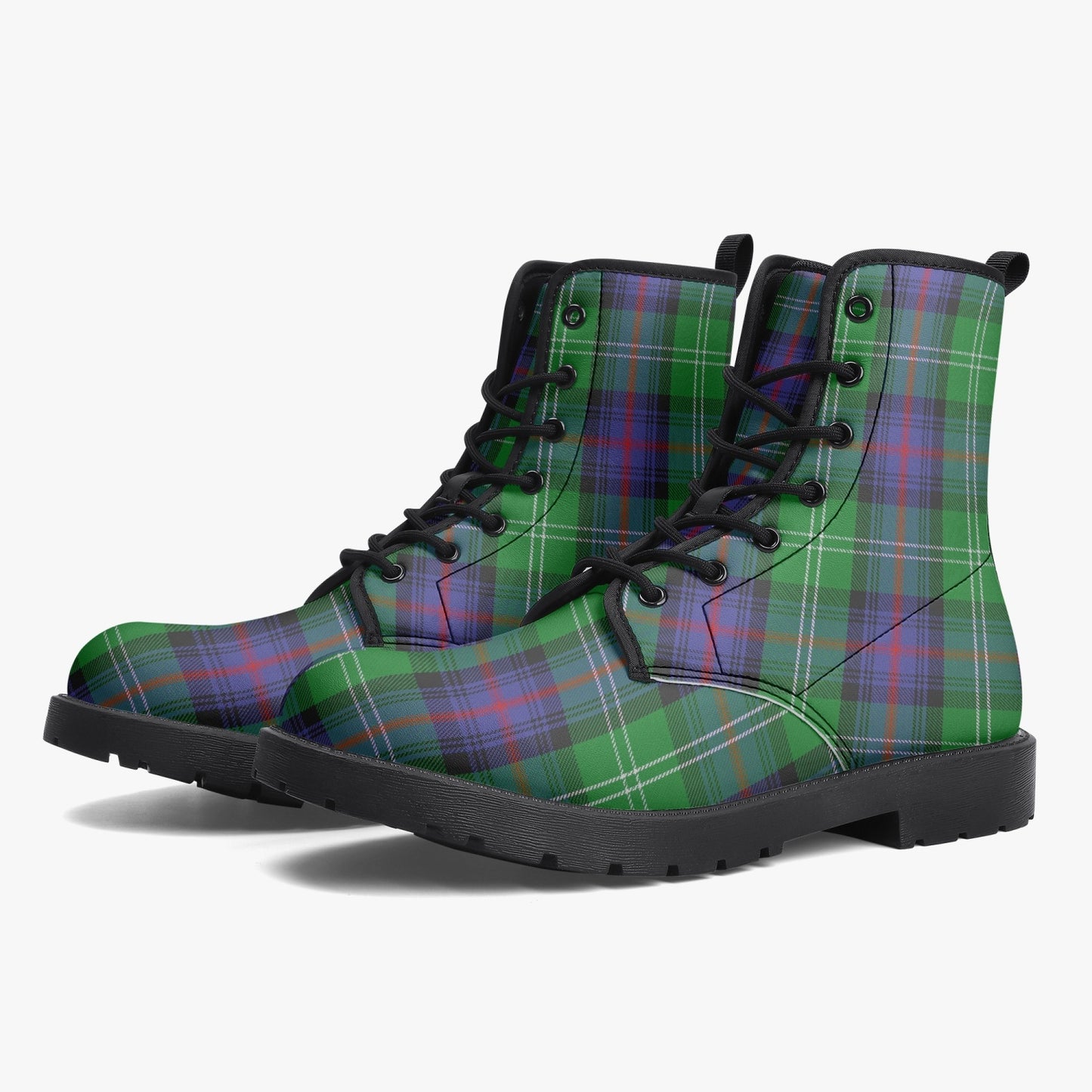 Clan Sutherland Tartan Leather Boots