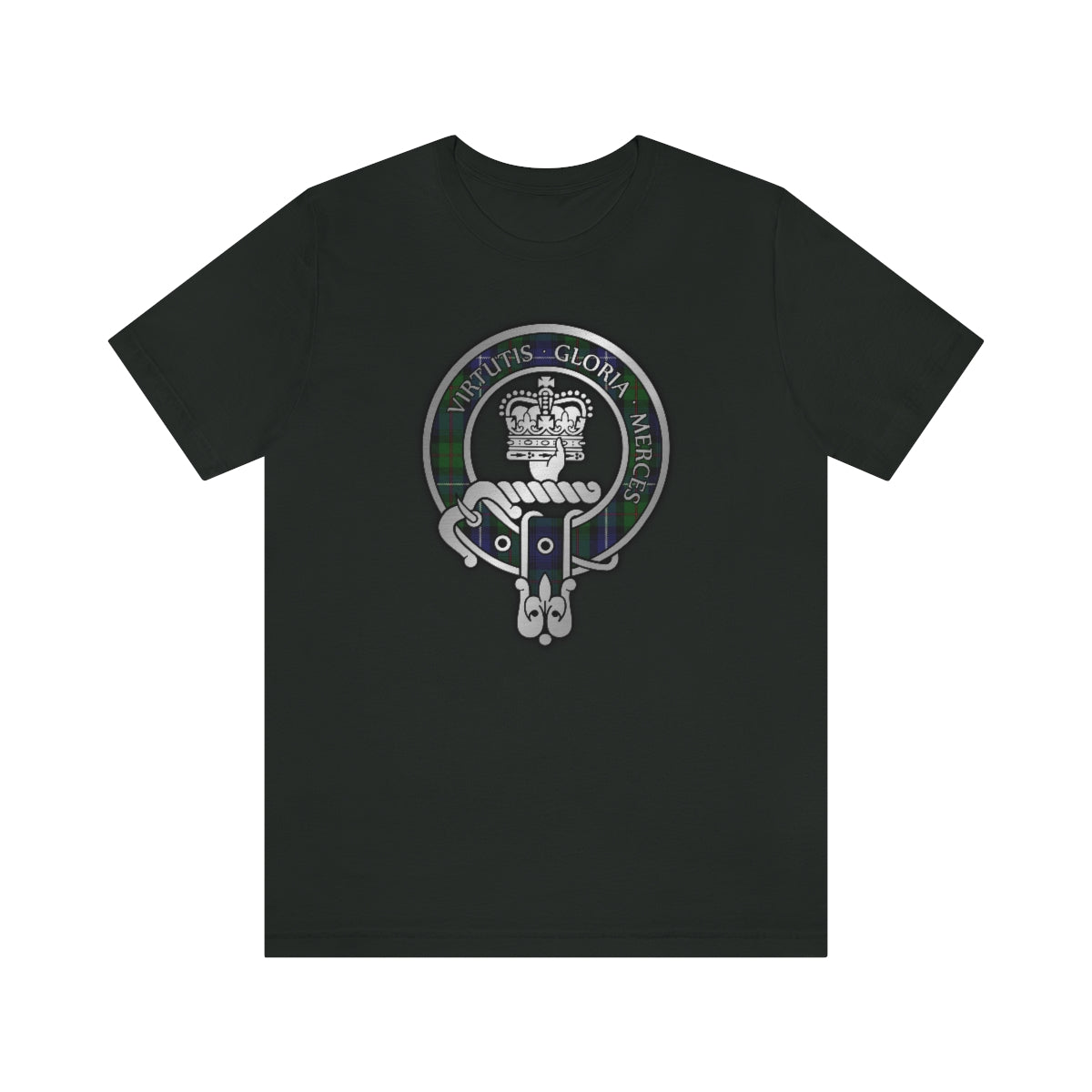 Clan Donnachaidh (Robertson) Hunting Tartan Crest T-Shirt