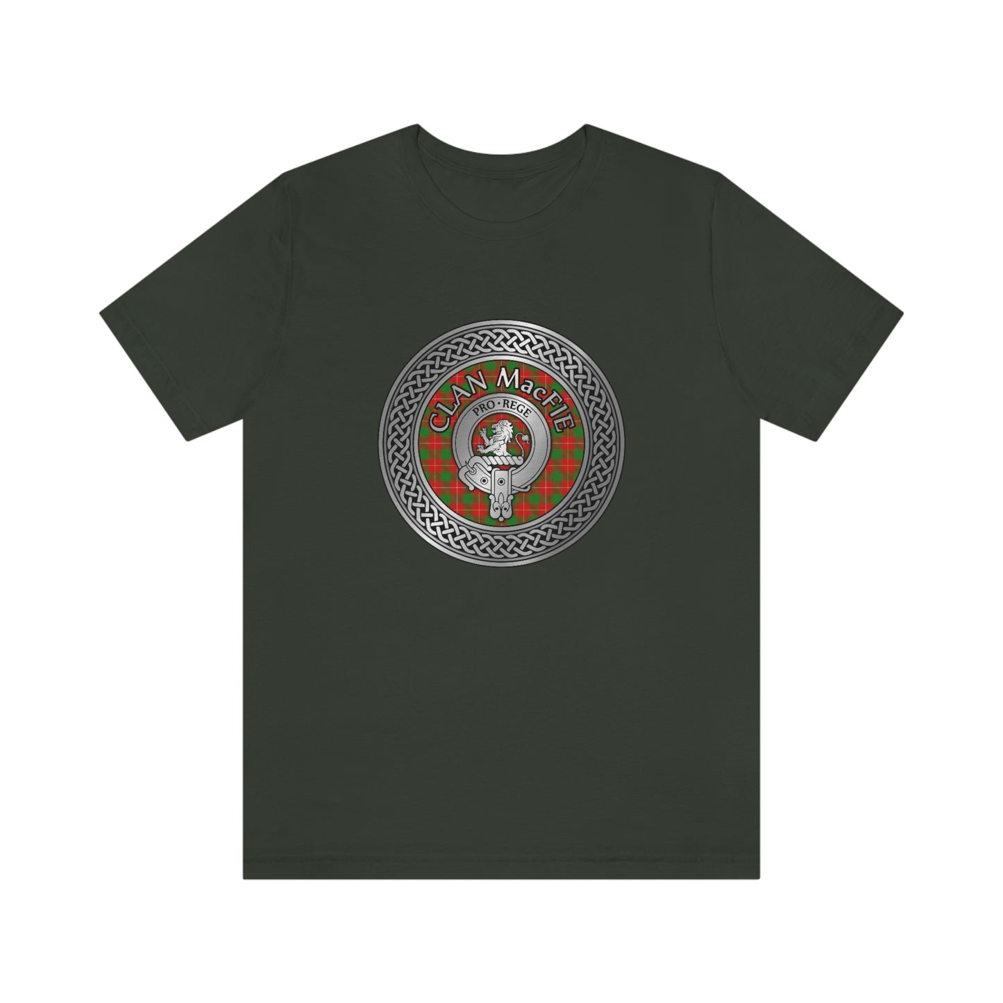 Clan MacFie Crest & Tartan Knot T-Shirt