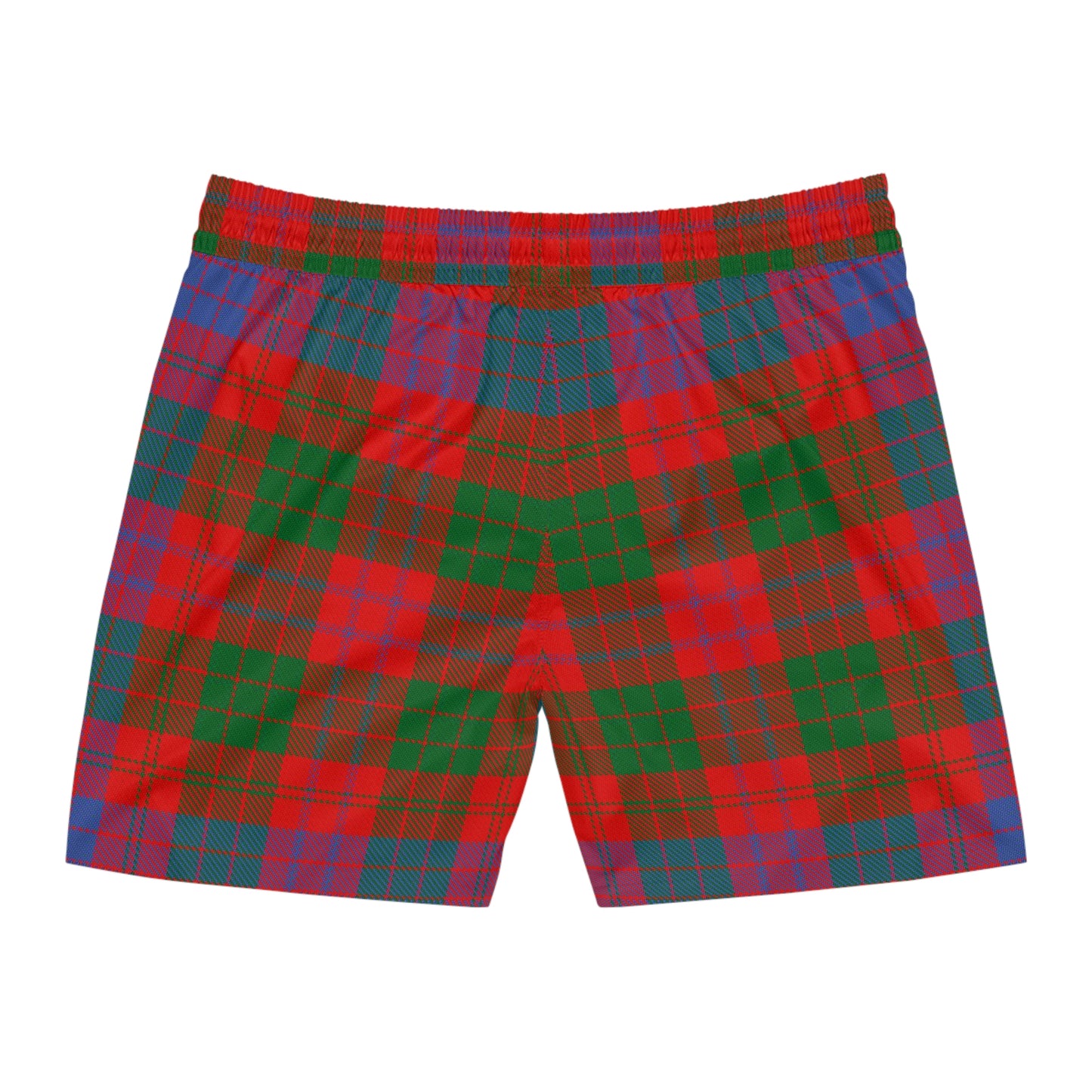 Clan Ross Tartan Men's Mid-Length Swim Shorts (AOP)