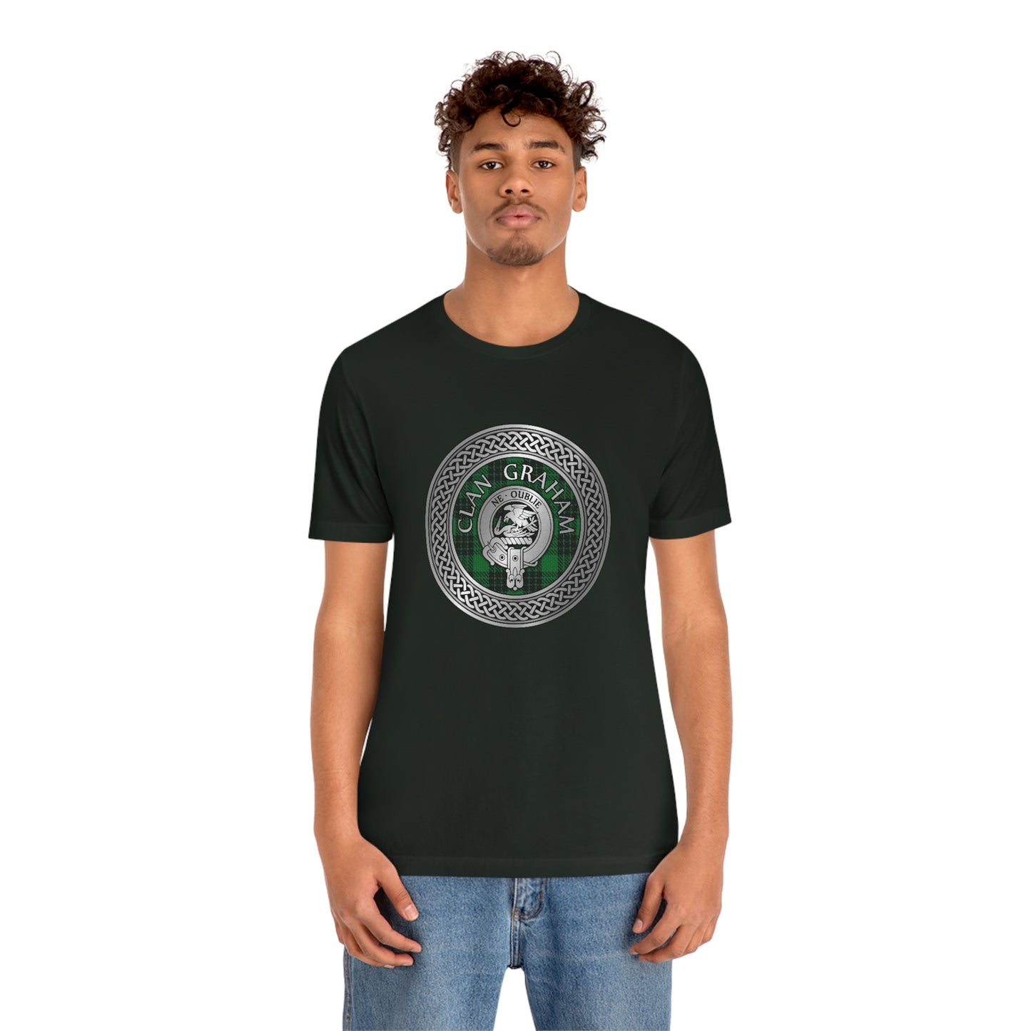 Clan Graham Crest & Tartan Knot T-Shirt