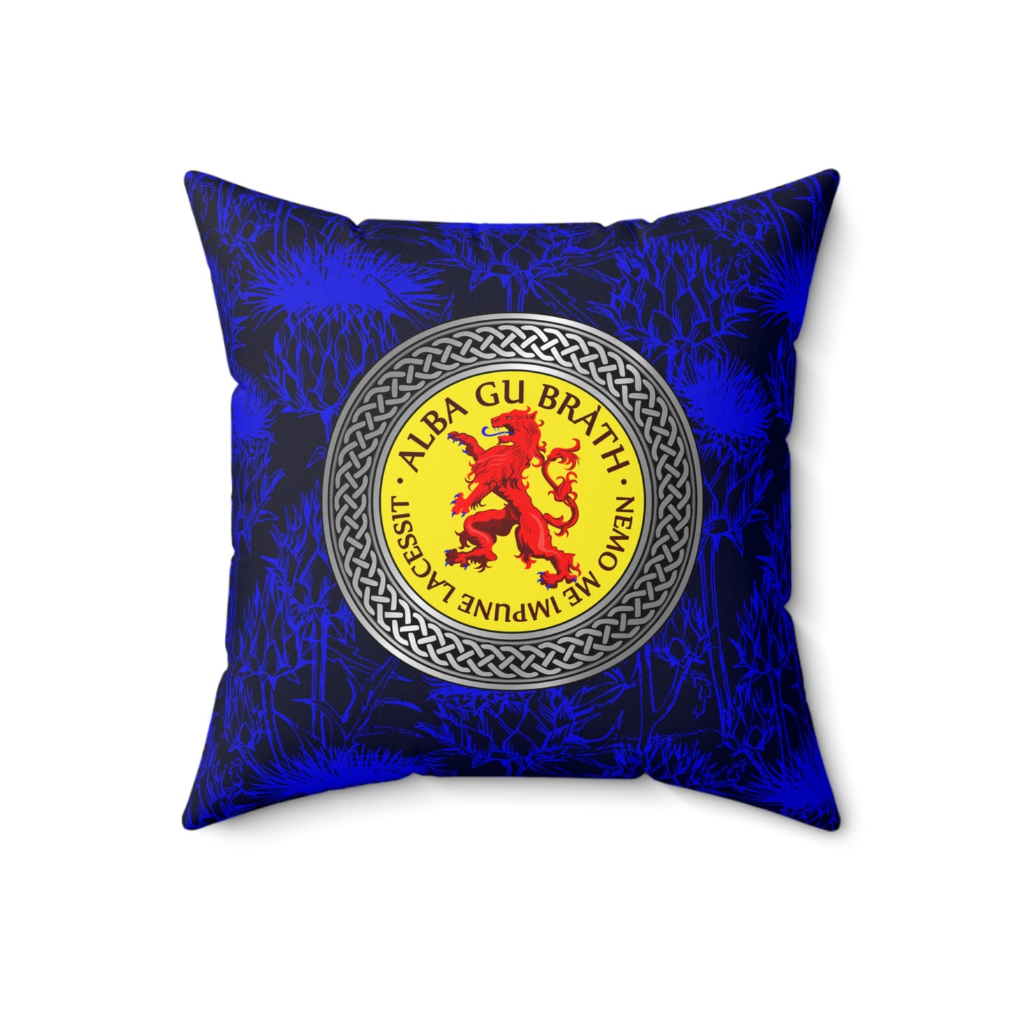 Alba Gu Brath Lion Rampant Spun Polyester Square Pillow