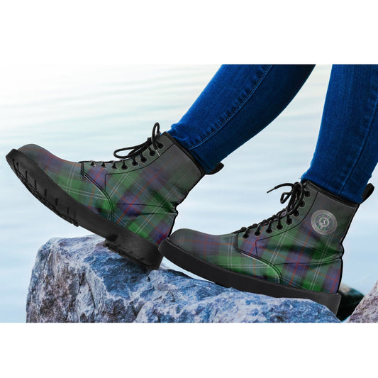 Clan Sutherland Tartan Fade Leather Boots