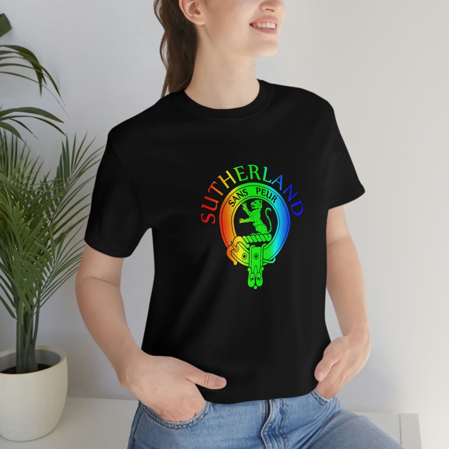 Clan Sutherland Rainbow Crest T-Shirt