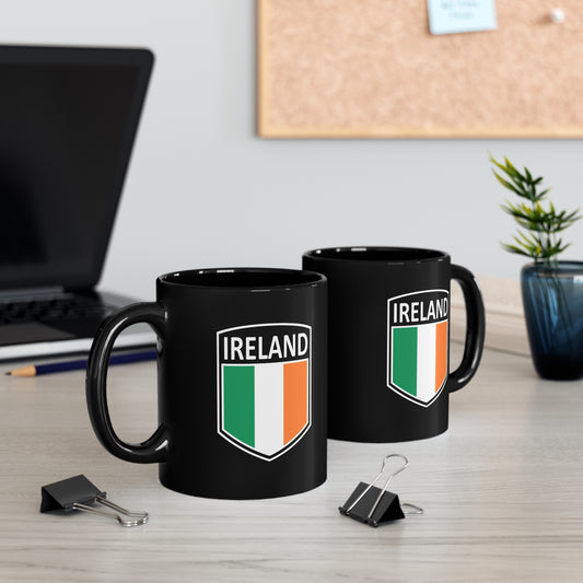 Celtic Nations - Ireland 11oz Black Mug