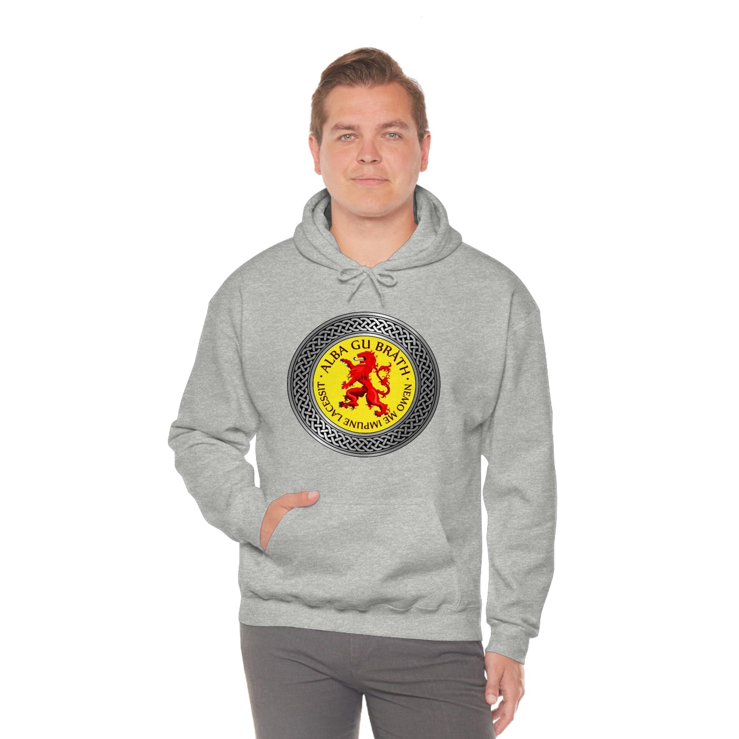 Alba Gu Brath Lion Rampant Knot Unisex Heavy Blend™ Hooded Sweatshirt