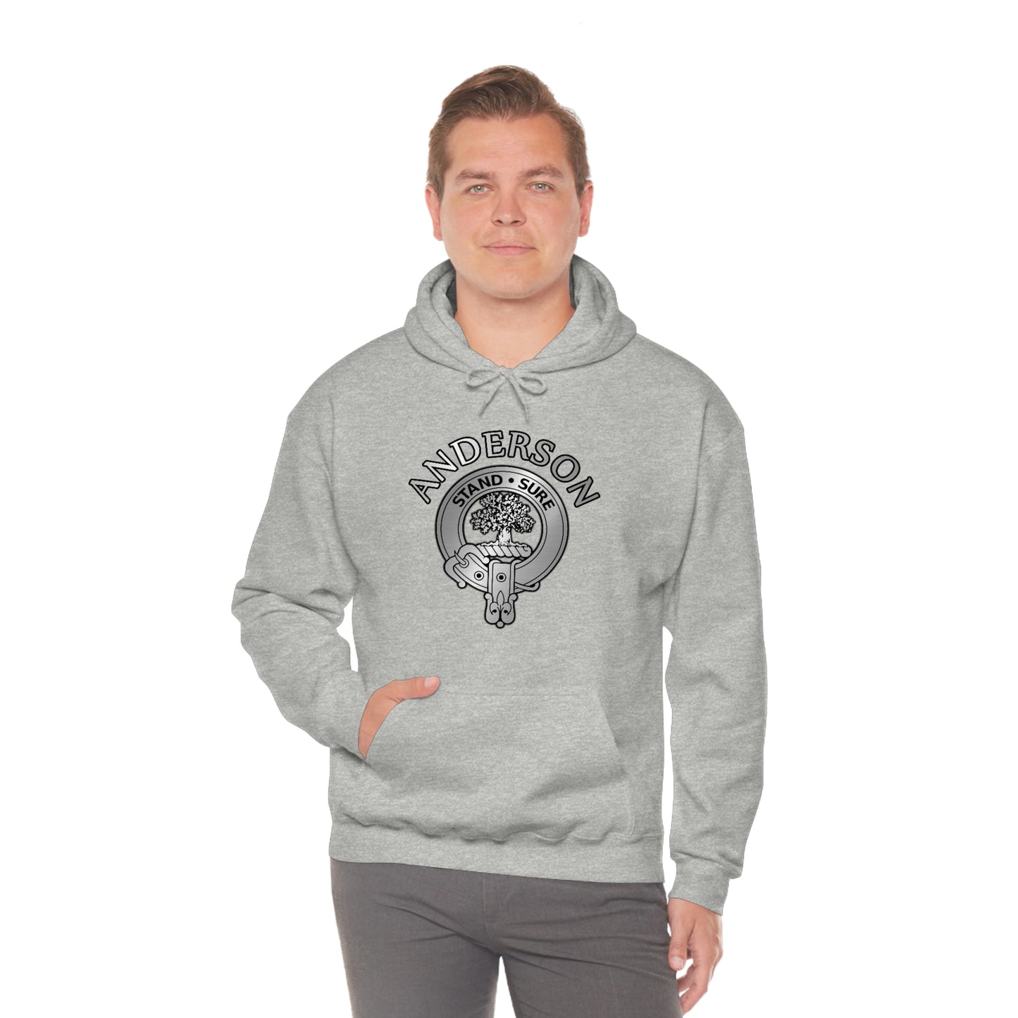 Clan Anderson Crest Unisex Heavy Blend™ Hooded Sweatshirt