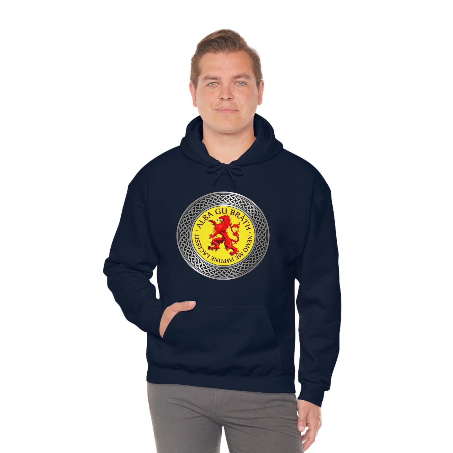 Alba Gu Brath Lion Rampant Knot Unisex Heavy Blend™ Hooded Sweatshirt