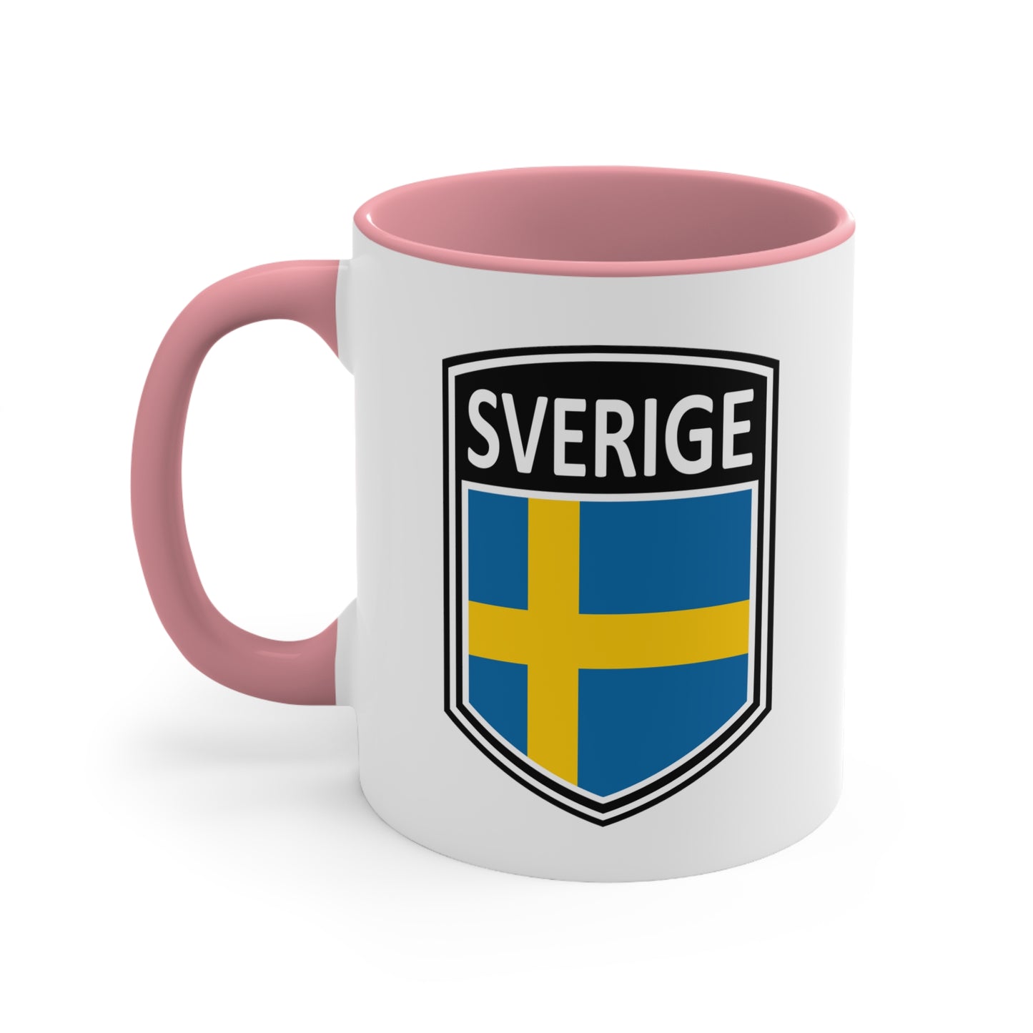 Scandi Nations - Sverige | Accent Coffee Mug, 11oz