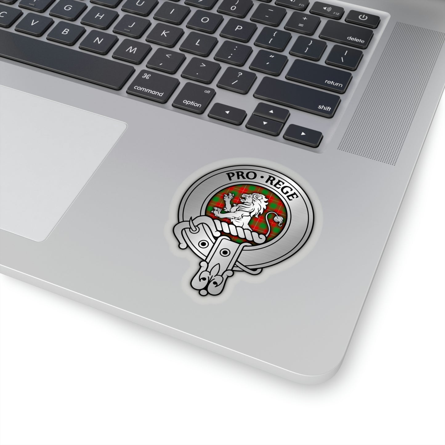 Clan MacFie Crest & Tartan Kiss-Cut Stickers