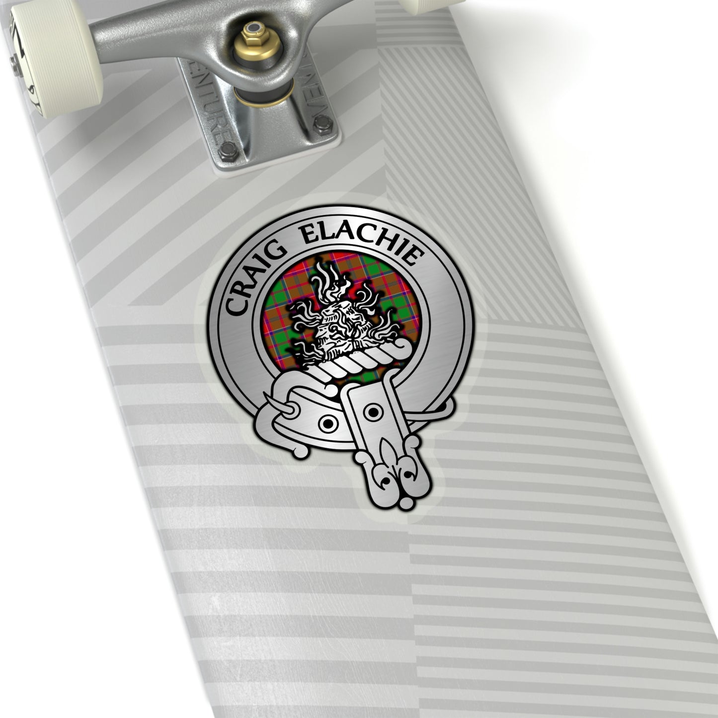 Clan Grant Crest & Tartan Kiss-Cut Stickers