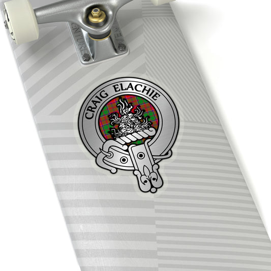 Clan Grant Crest & Tartan Kiss-Cut Stickers