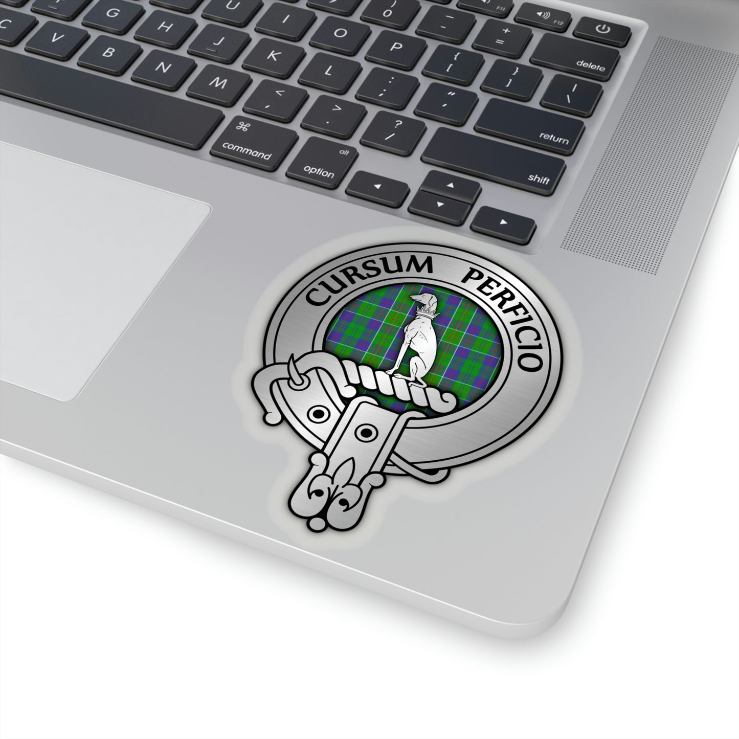 Clan Hunter Crest & Tartan Kiss-Cut Stickers