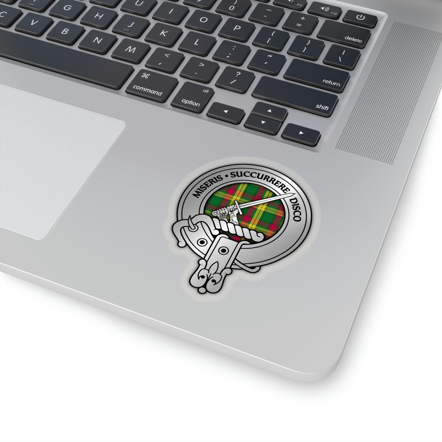 Clan MacMillan Crest & Tartan Kiss-Cut Stickers