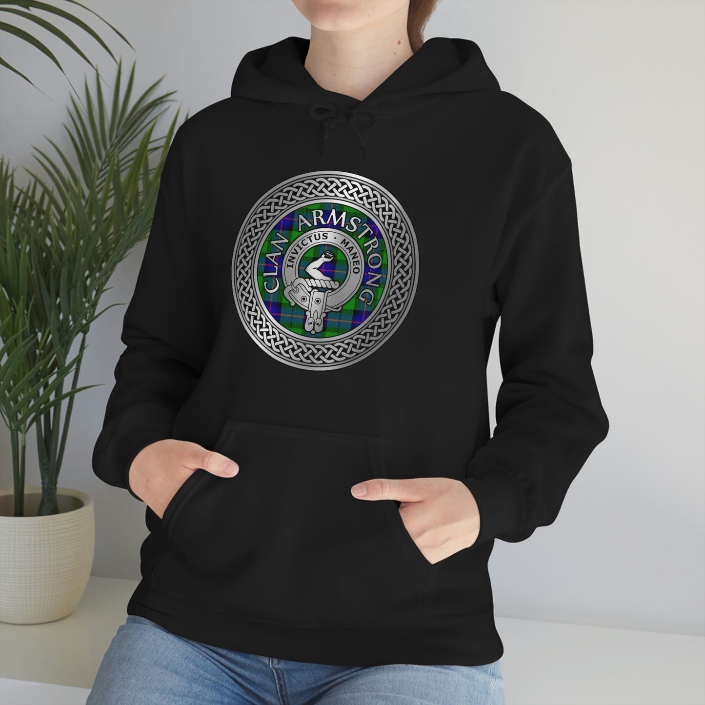 Clan Armstrong Crest & Tartan Unisex Heavy Blend™ Hooded Sweatshirt