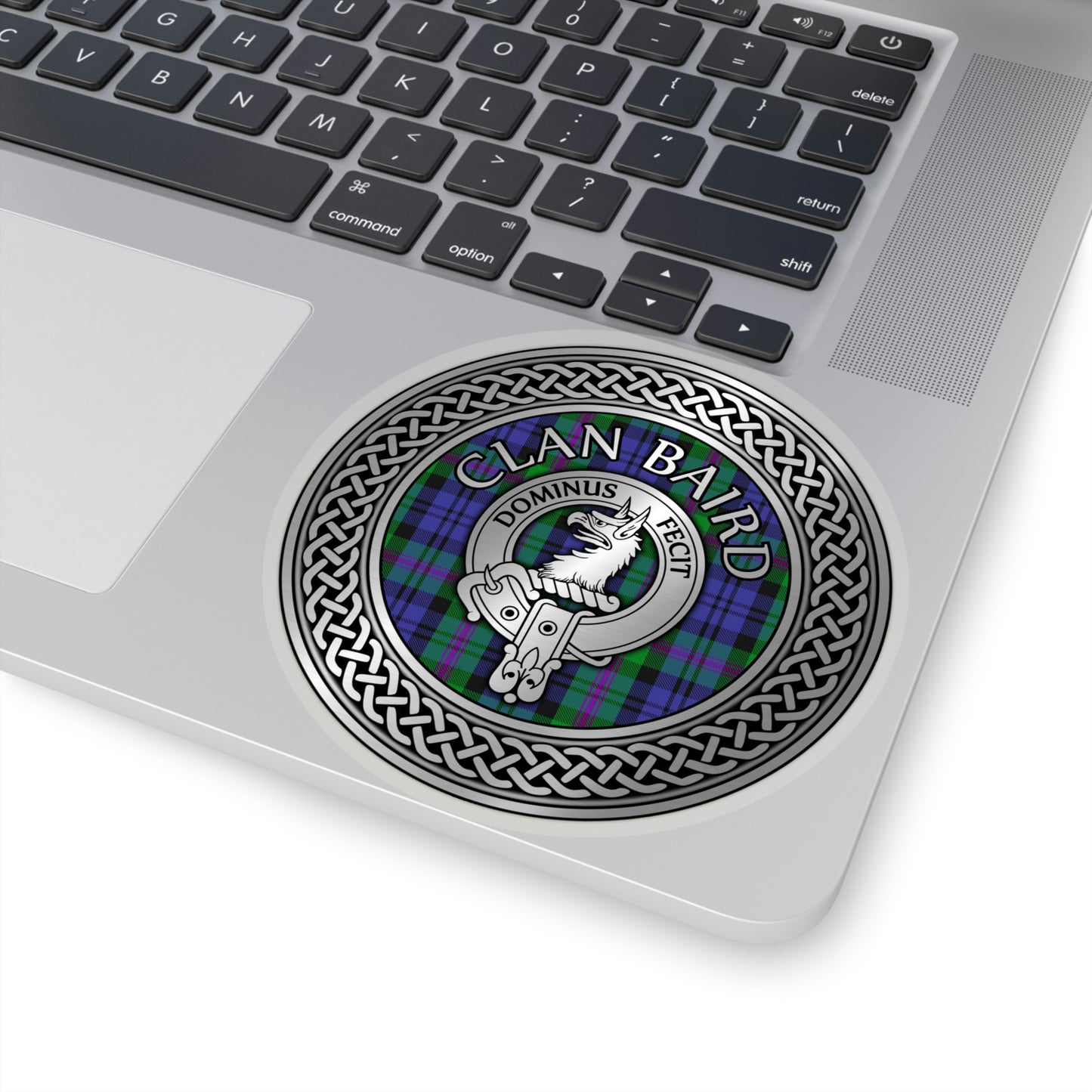 Clan Baird Crest & Tartan Kiss-Cut Stickers