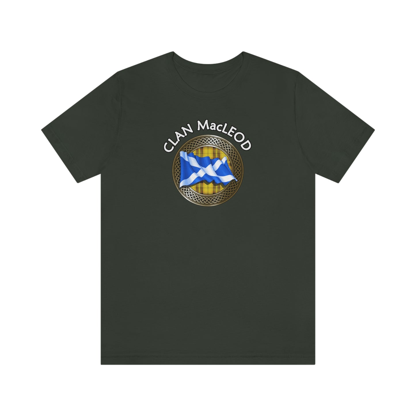 Clan MacLeod Tartan Knot & Flag T-Shirt