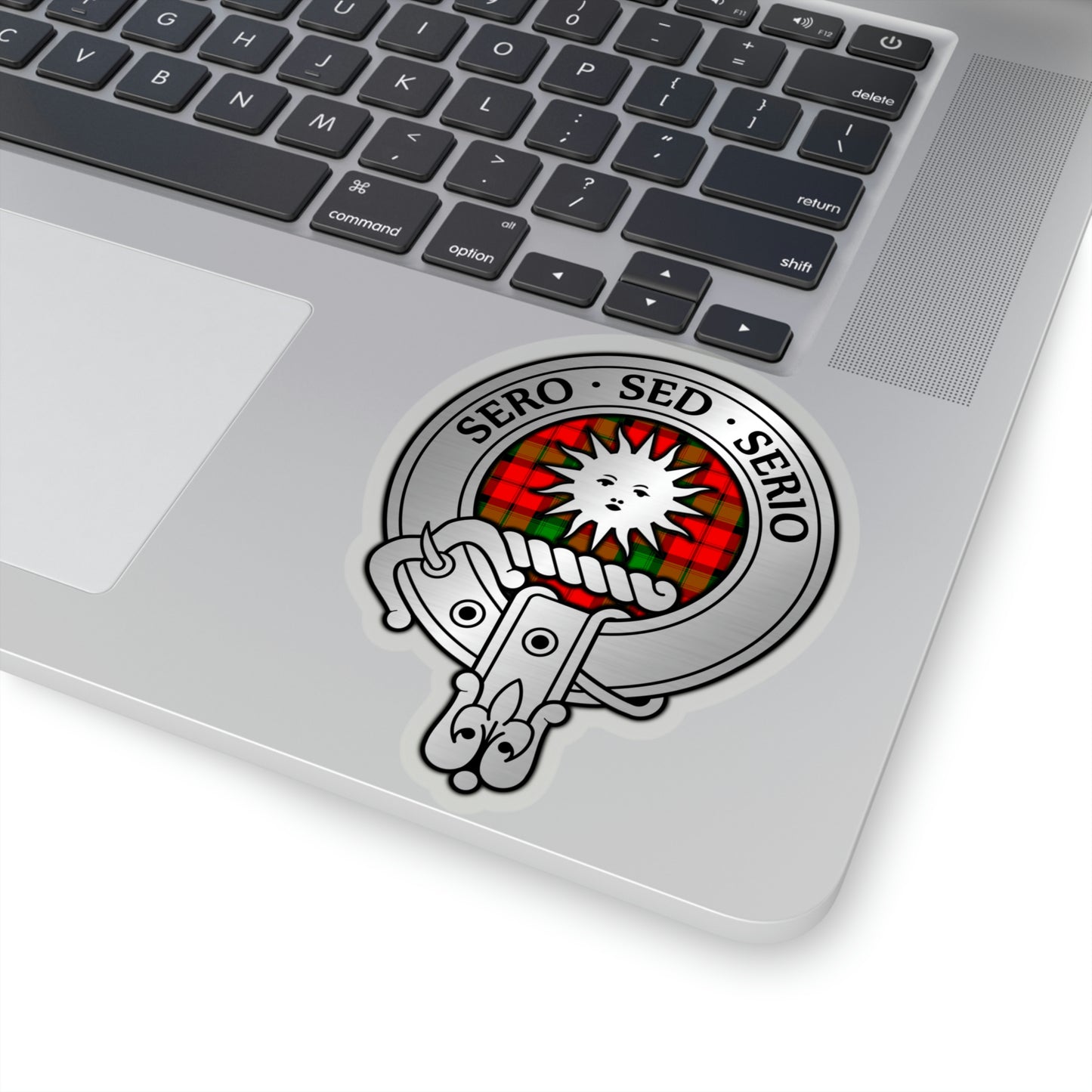 Clan Kerr Crest & Tartan Kiss-Cut Stickers