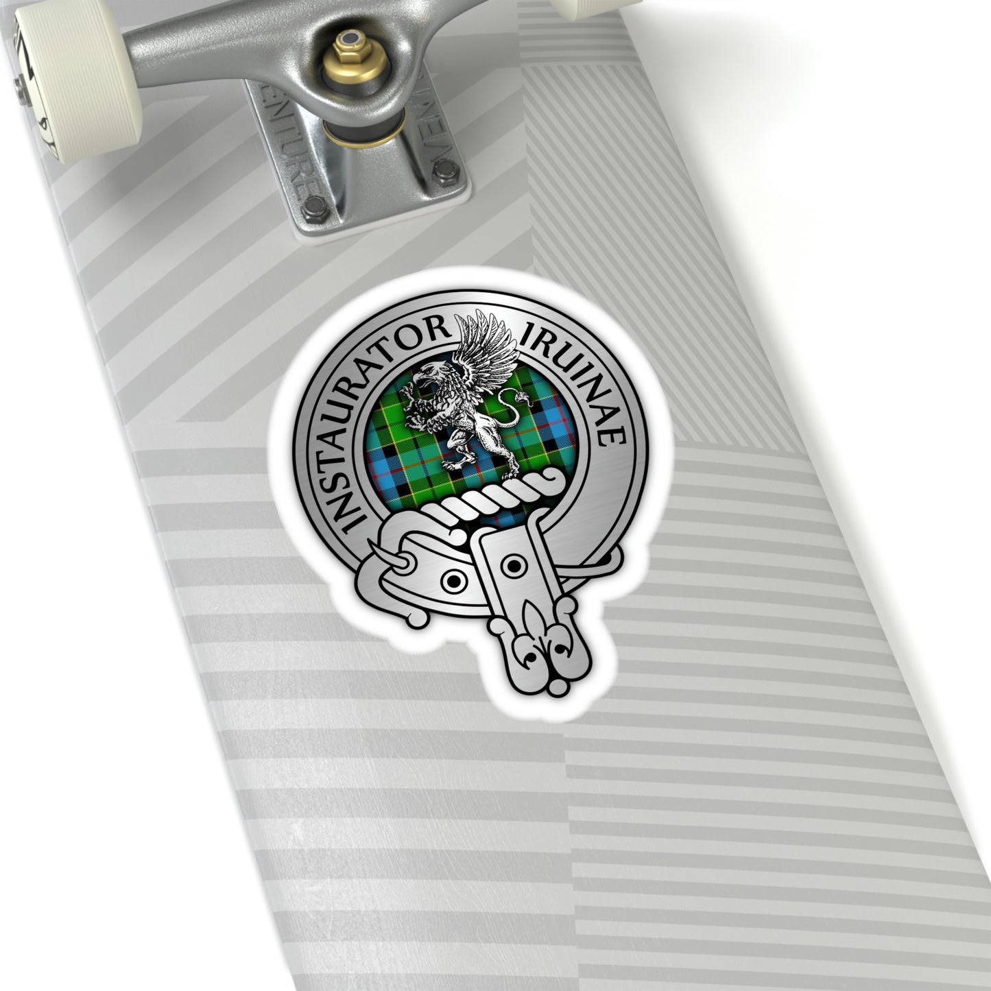 Clan Forsyth Crest & Tartan Kiss-Cut Stickers