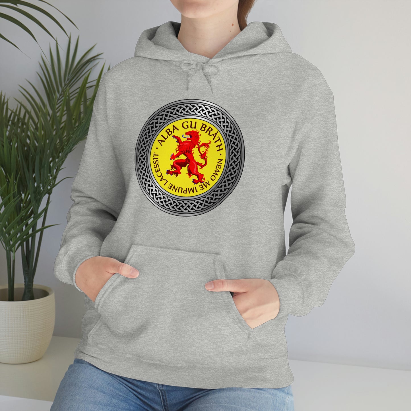 Alba Gu Brath Lion Rampant Knot Unisex Heavy Blend™ Hooded Sweatshirt