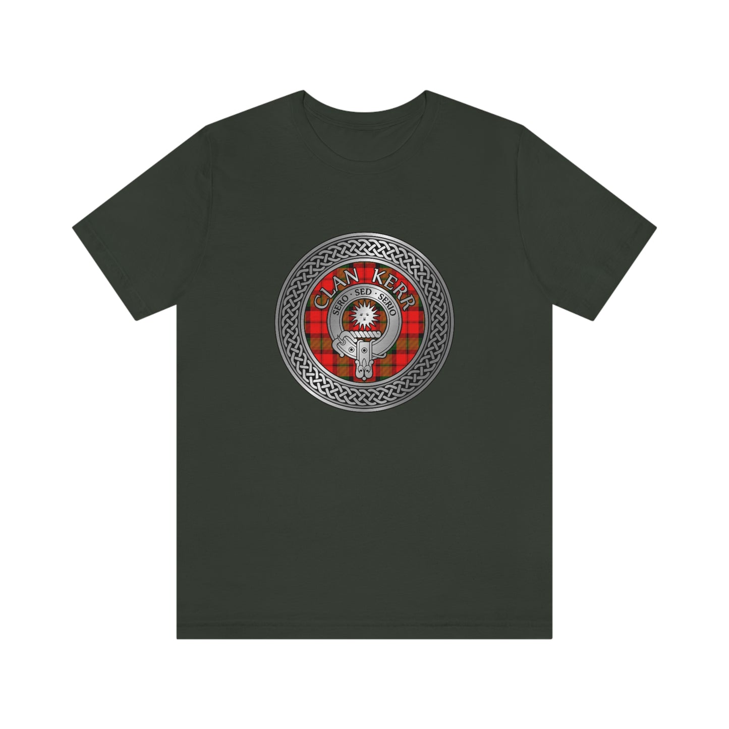 Clan Kerr Crest & Tartan Knot T-Shirt