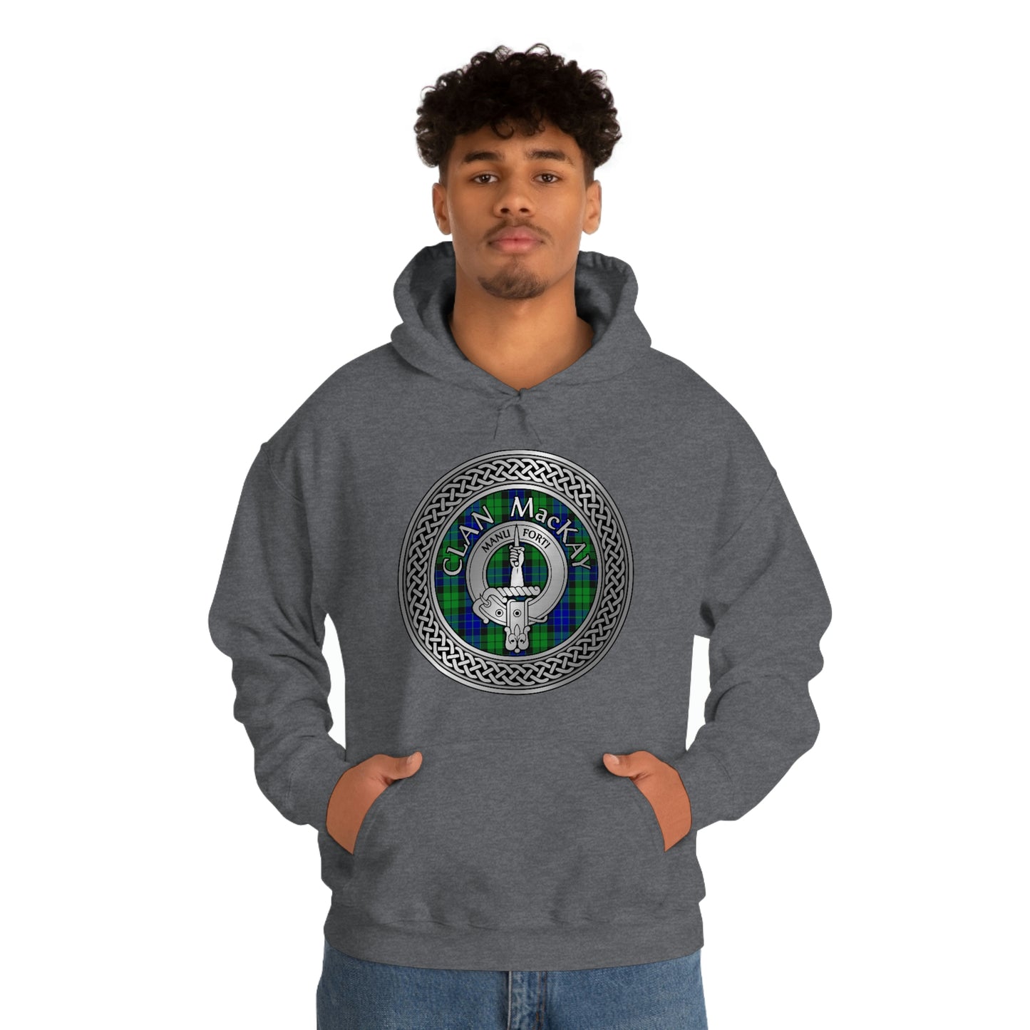 Clan MacKay Crest & Tartan Unisex Heavy Blend™ Hooded Sweatshirt