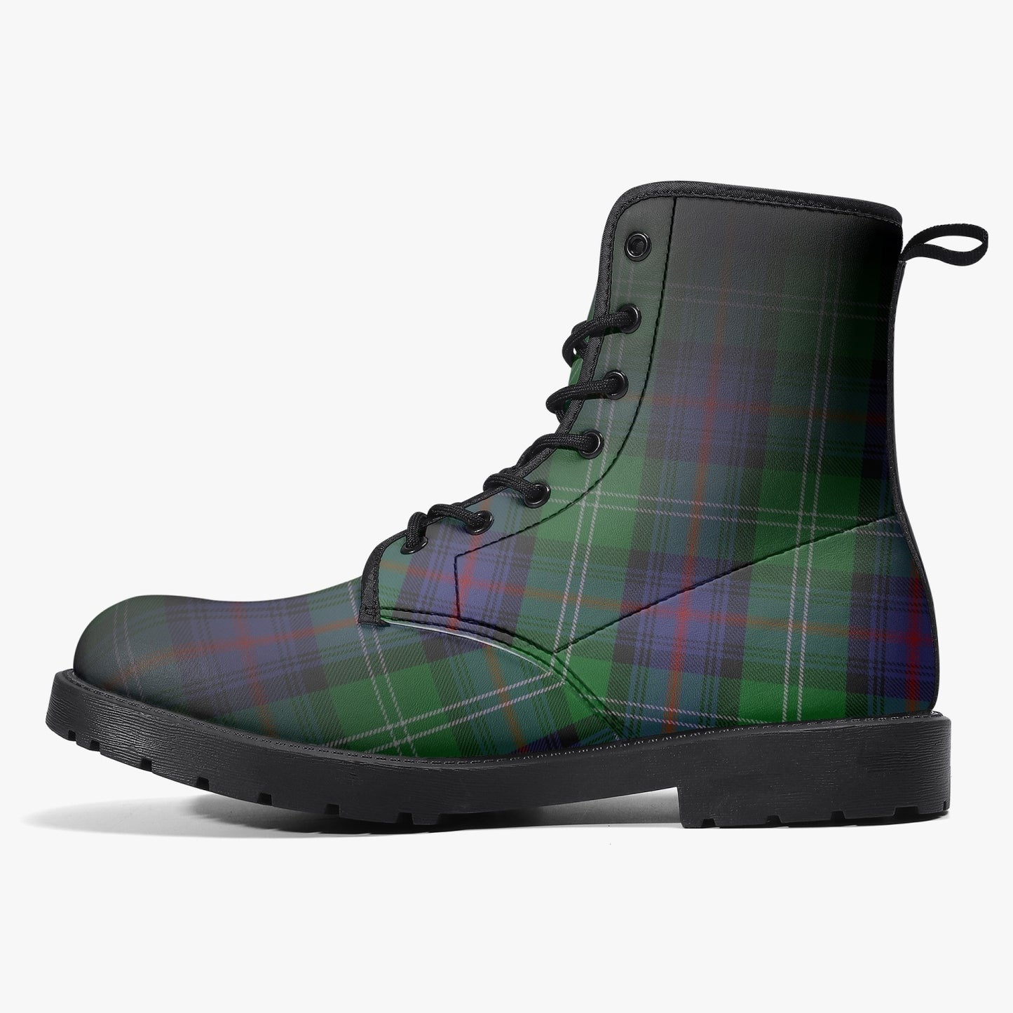 Clan Sutherland Tartan Fade Leather Boots