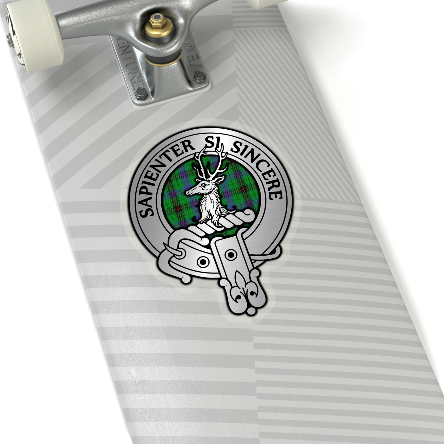 Clan Davidson Crest & Tartan Kiss-Cut Stickers