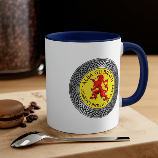 Alba Gu Brath Lion Rampant Knot Accent Coffee Mug, 11oz