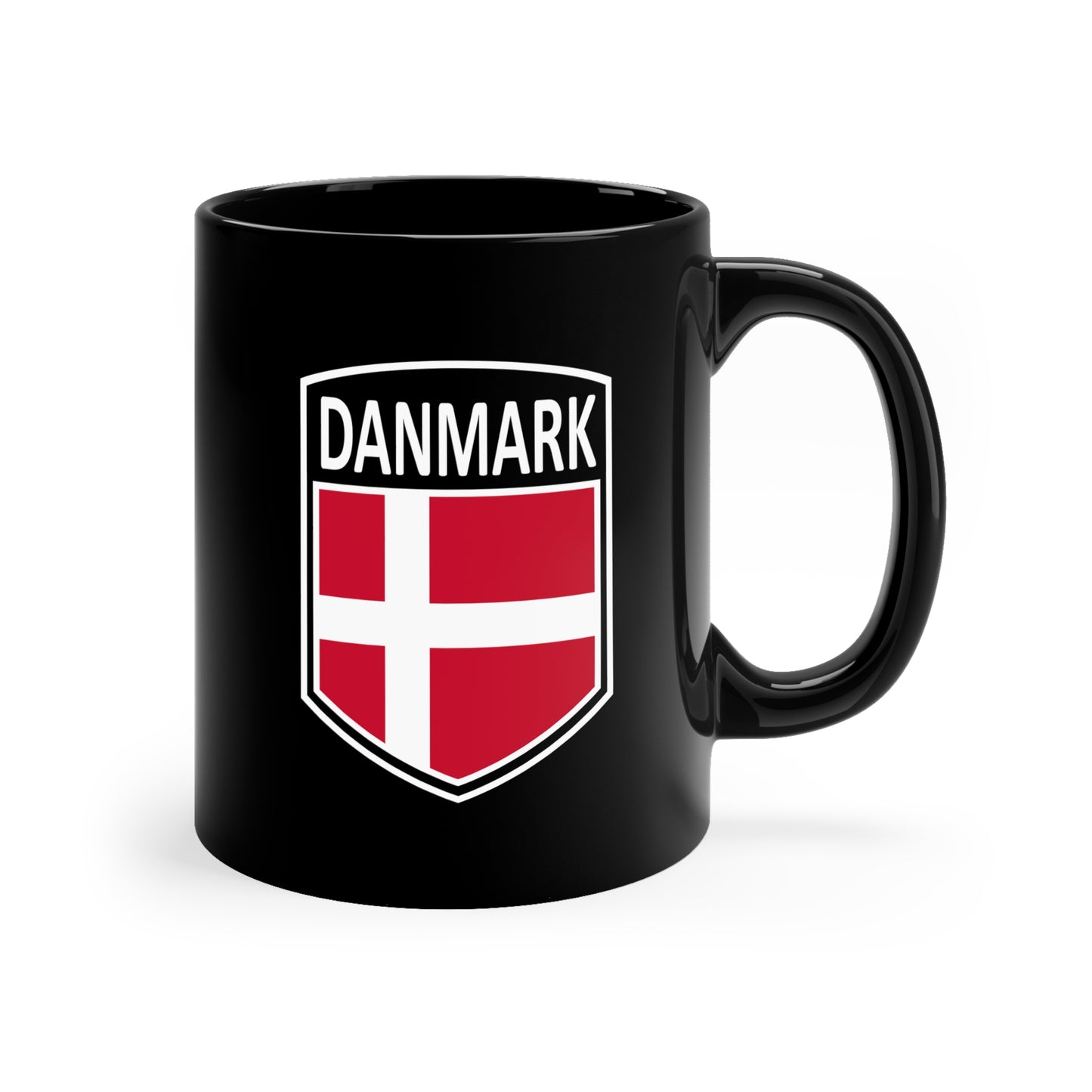 Scandi Nations - Danmark 11oz Black Mug