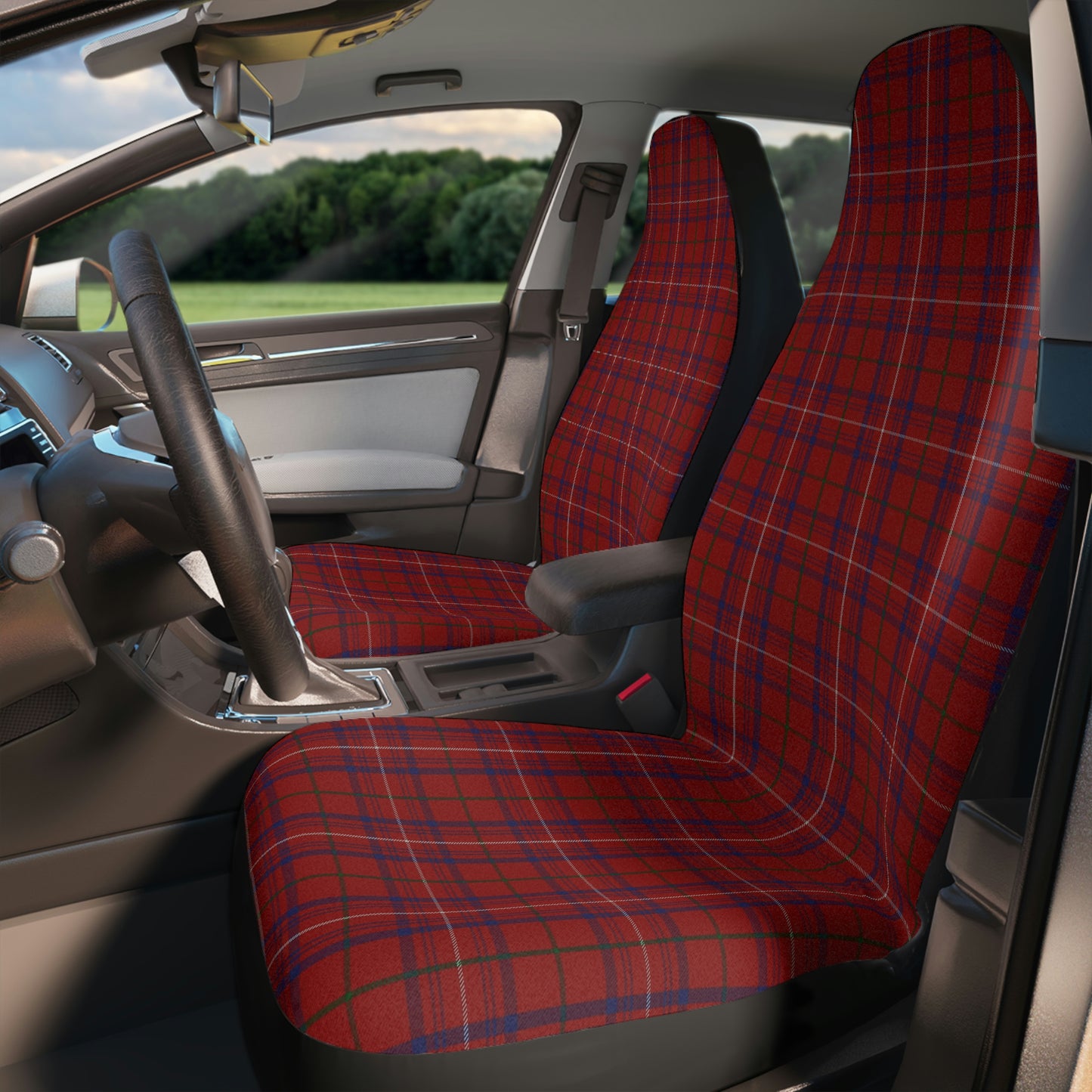 Clan Rose Tartan Car Seat Covers