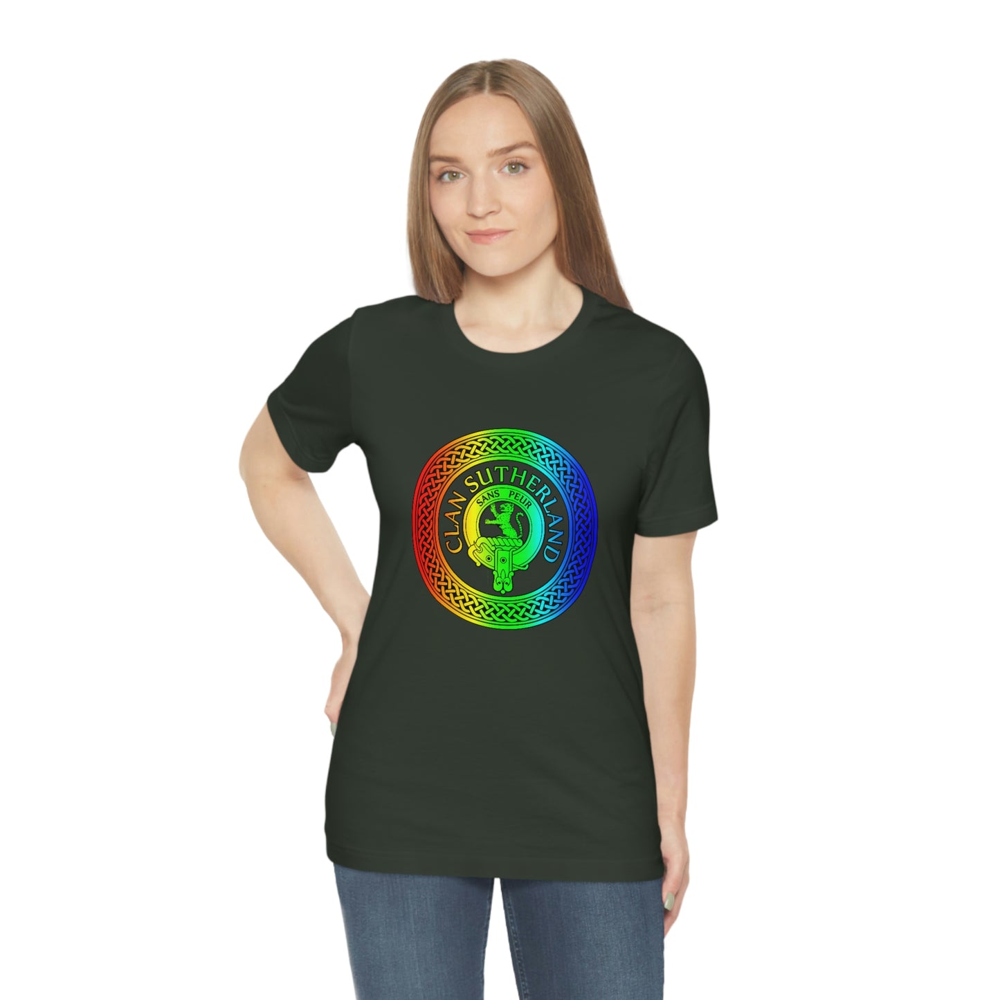 Clan Sutherland Rainbow Crest & Knot T-Shirt