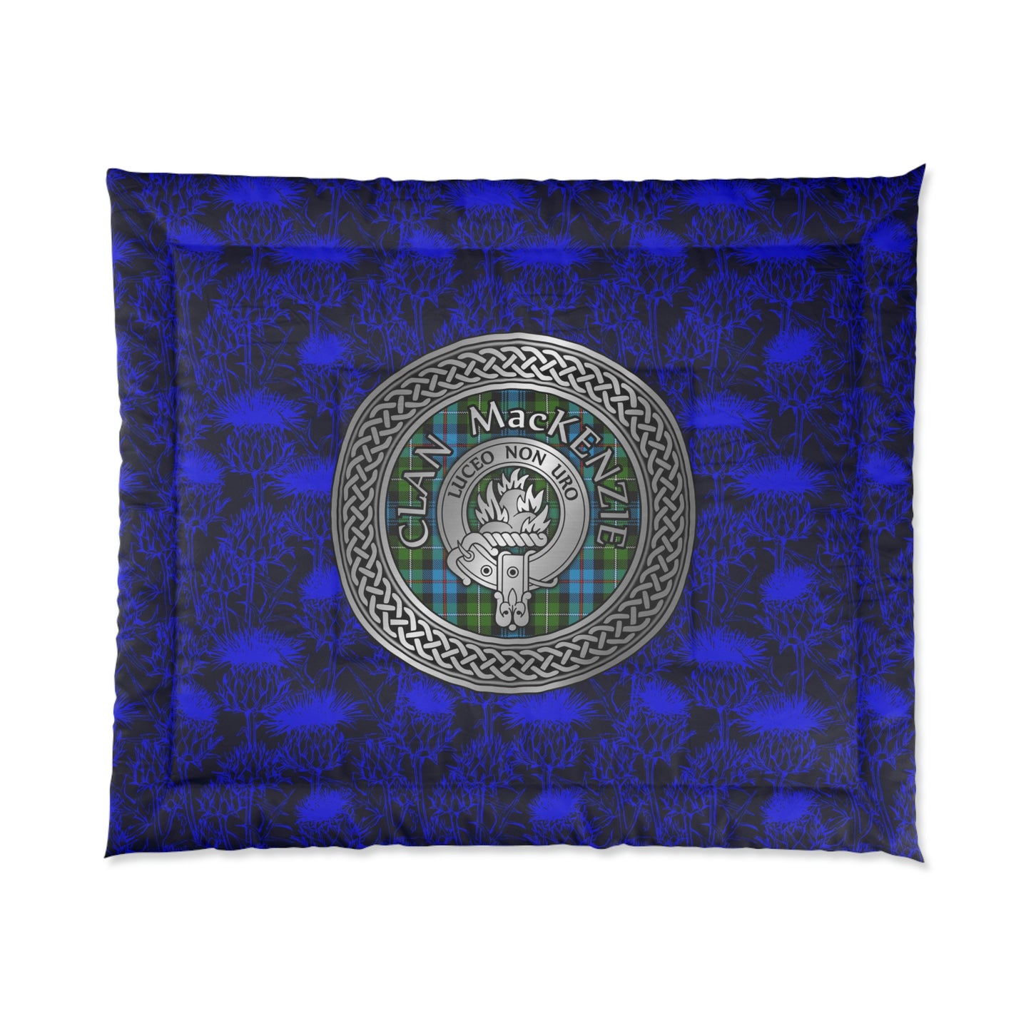 Clan MacKenzie  Crest & Tartan Comforter